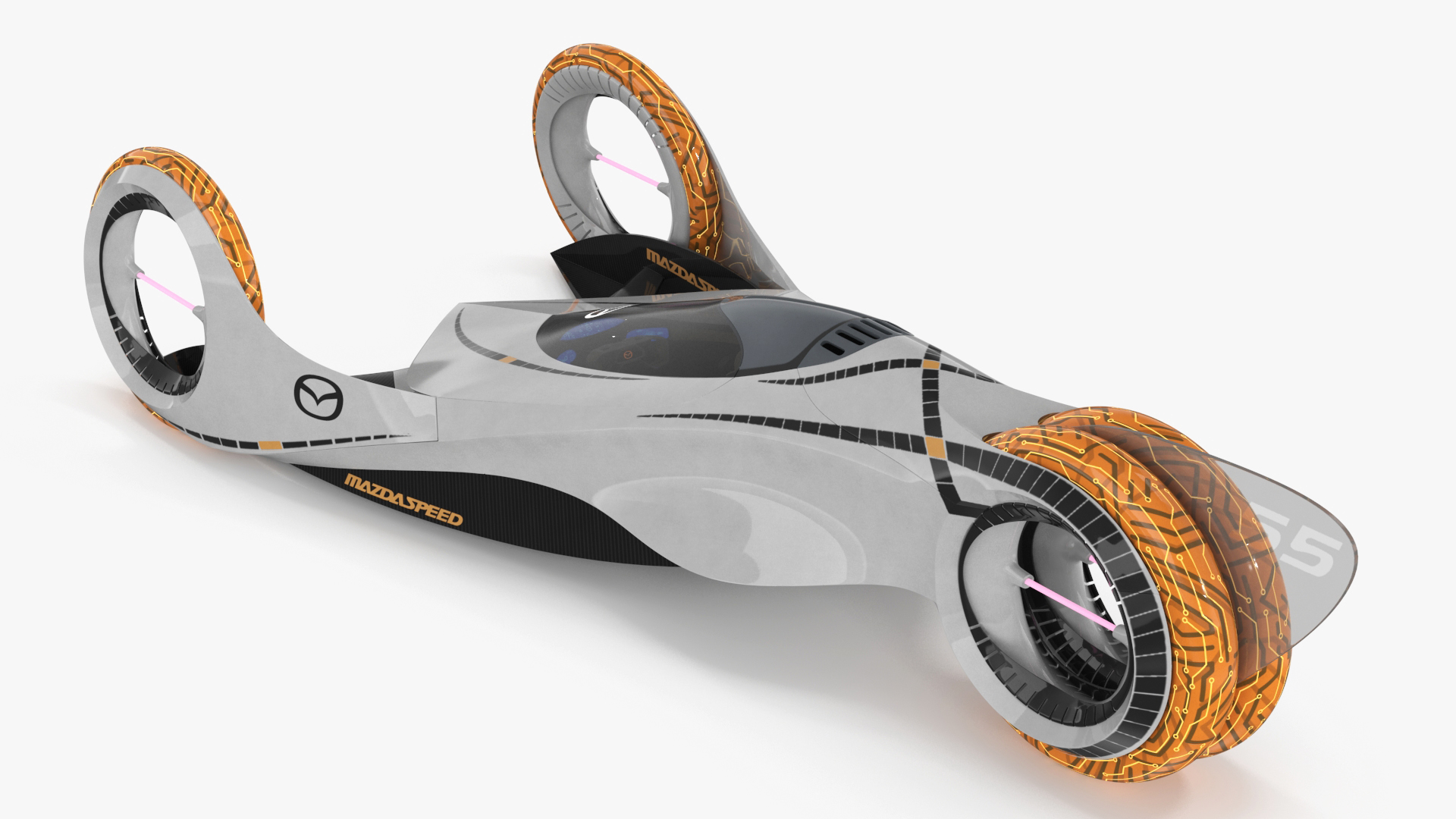 3D model Mazda KAAN Futuristic Race Car