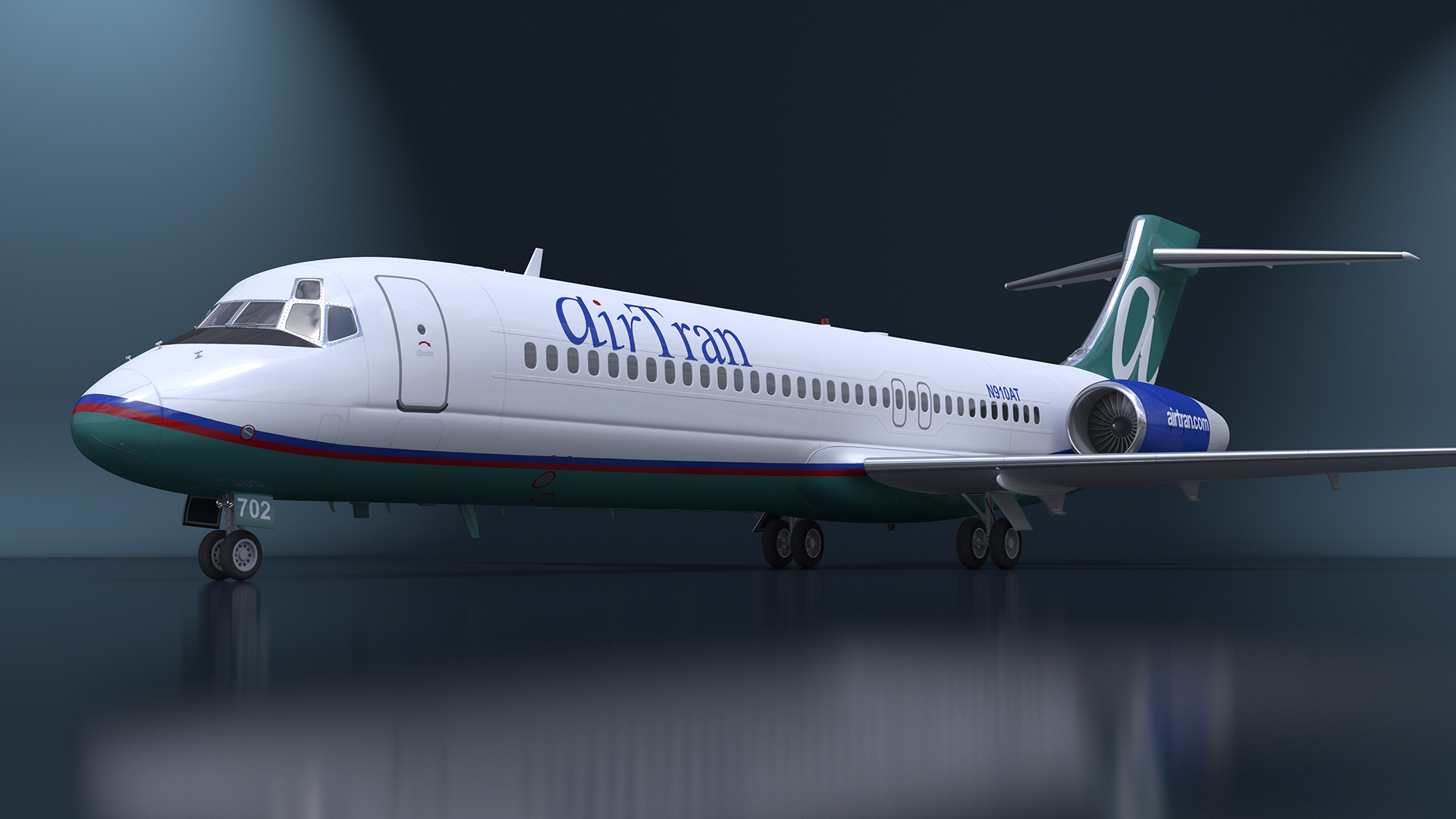 3D Boeing 717 AirTran Airways