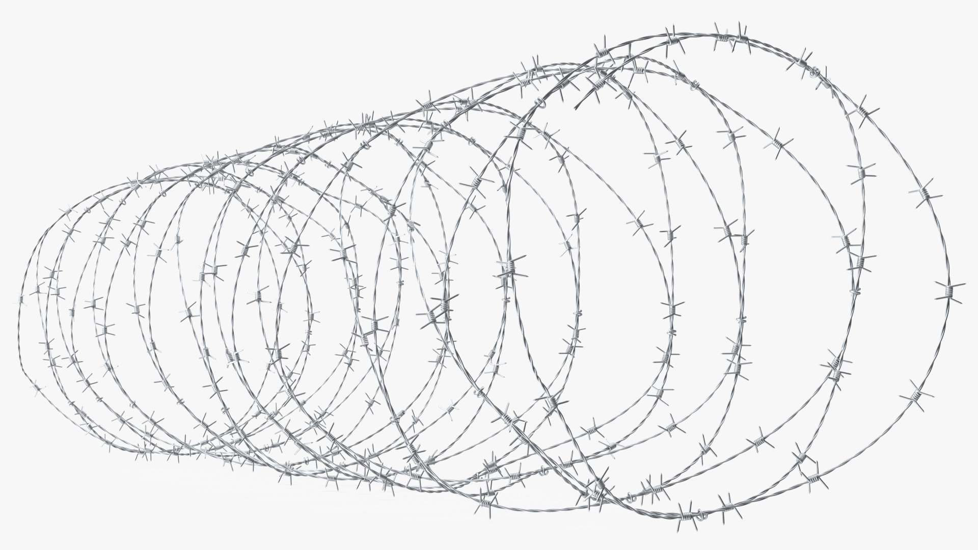 Razor Wire Obstacle 3D model