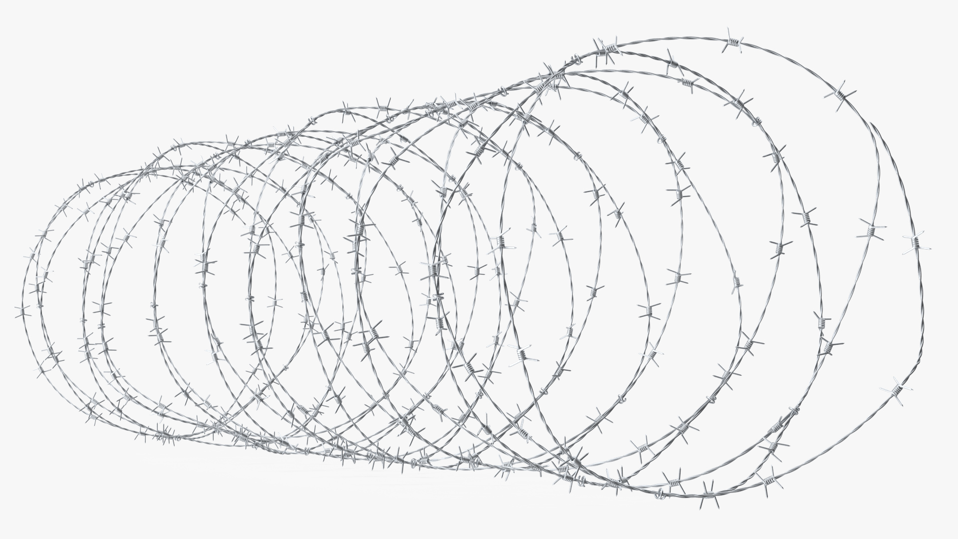 Razor Wire Obstacle 3D model