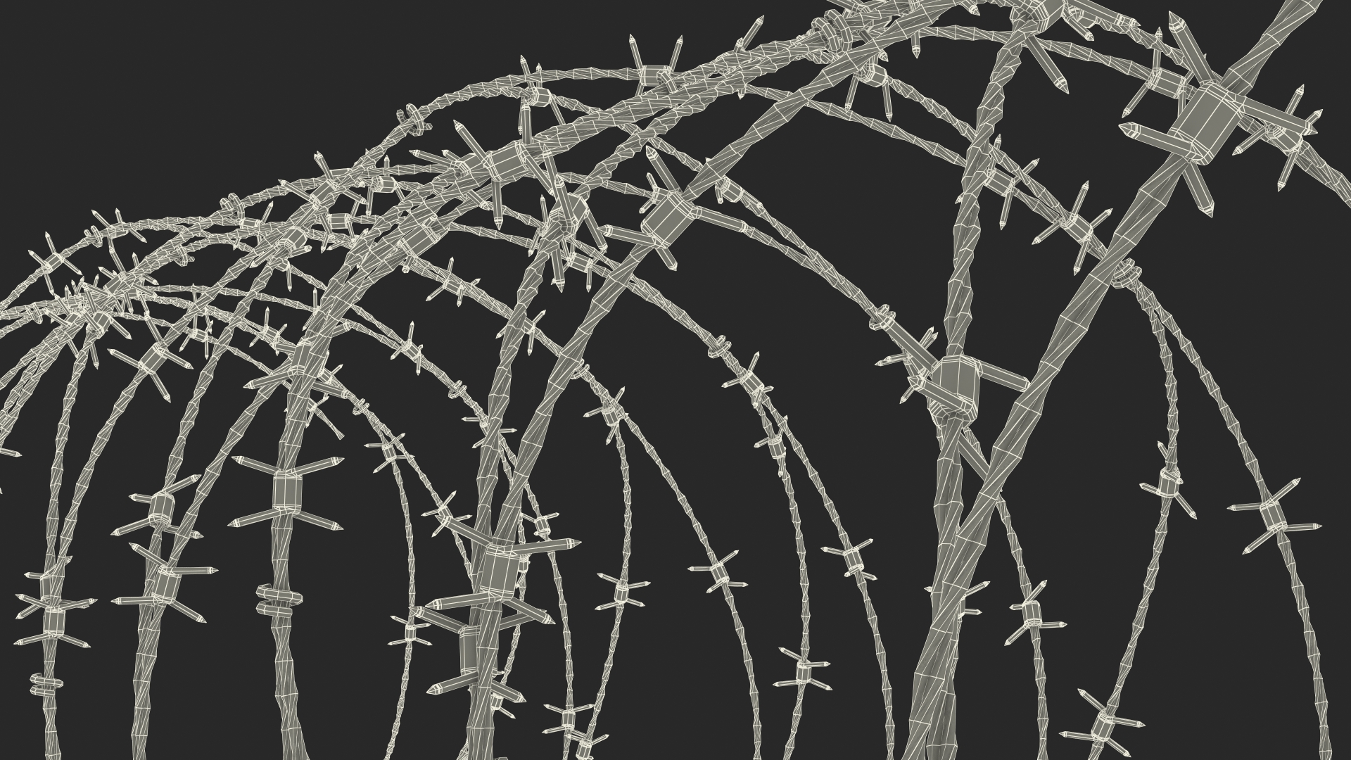 Razor Wire Obstacle 3D model