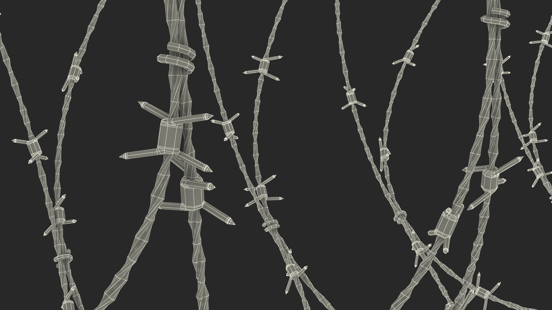 Razor Wire Obstacle 3D model