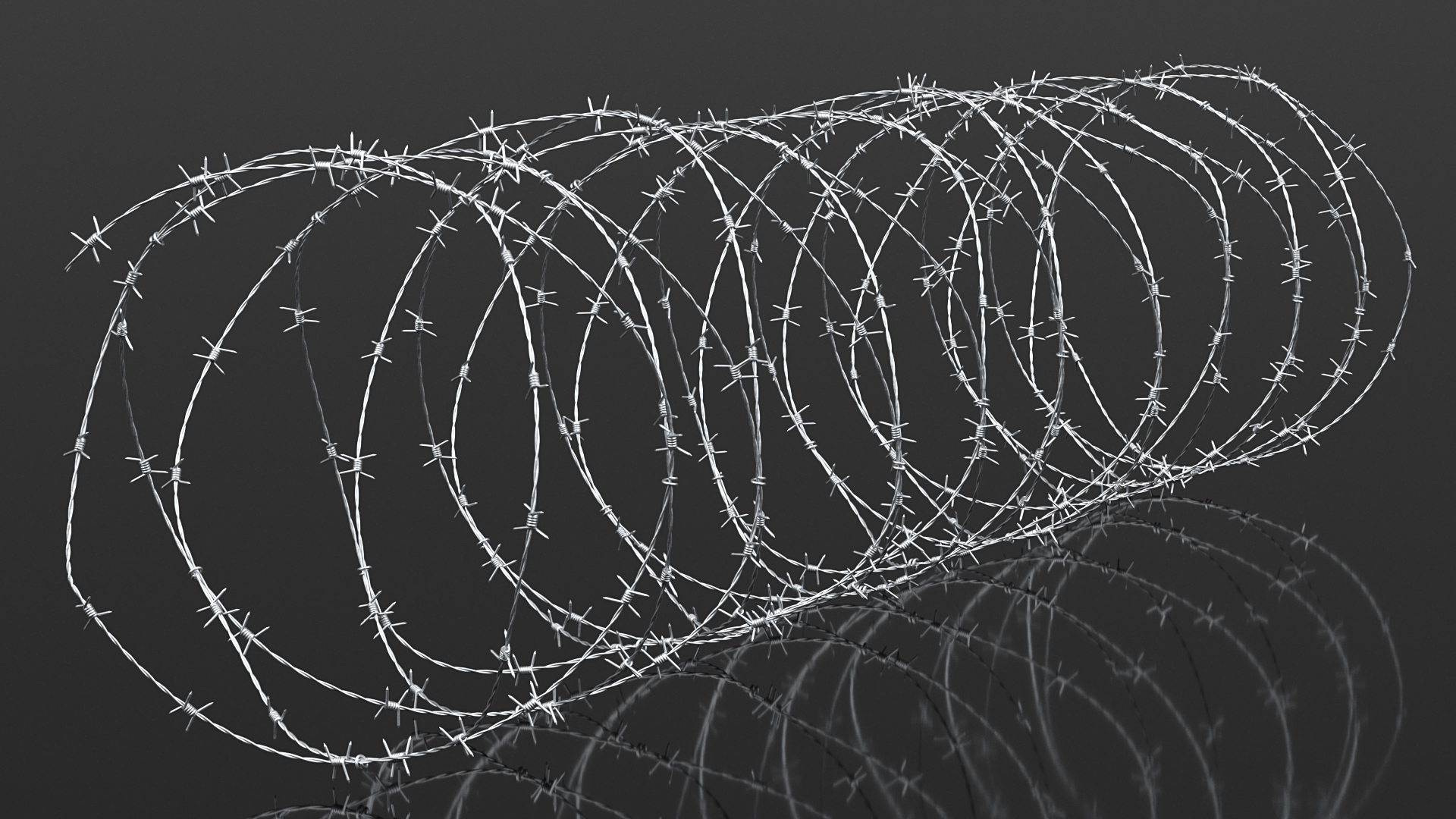 Razor Wire Obstacle 3D model