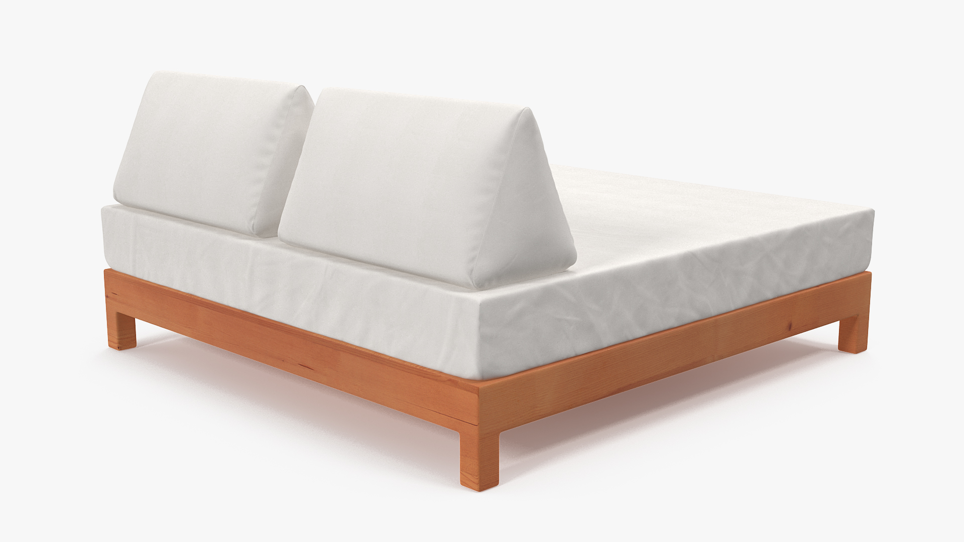 Wooden Kingsize Bed 3D model