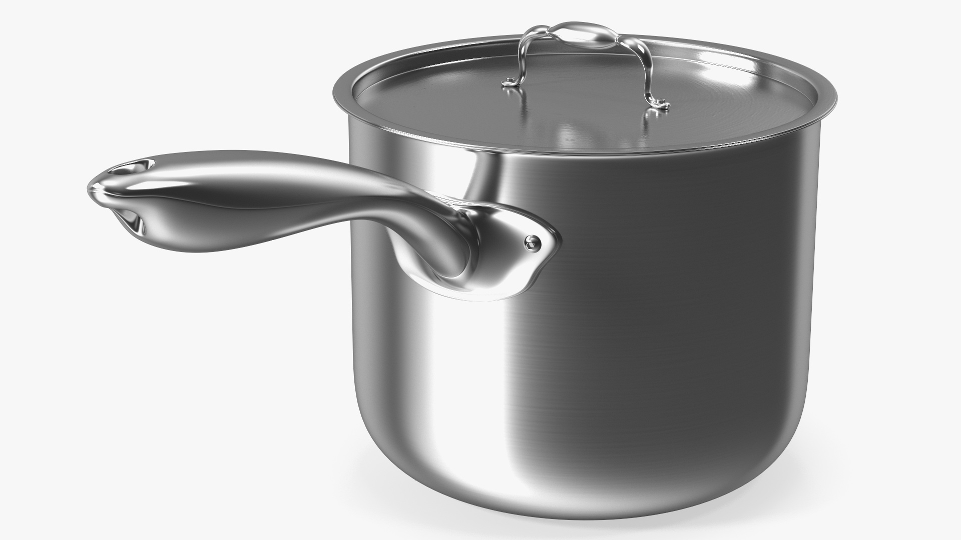 Stainless Steel Saucepan 3D model