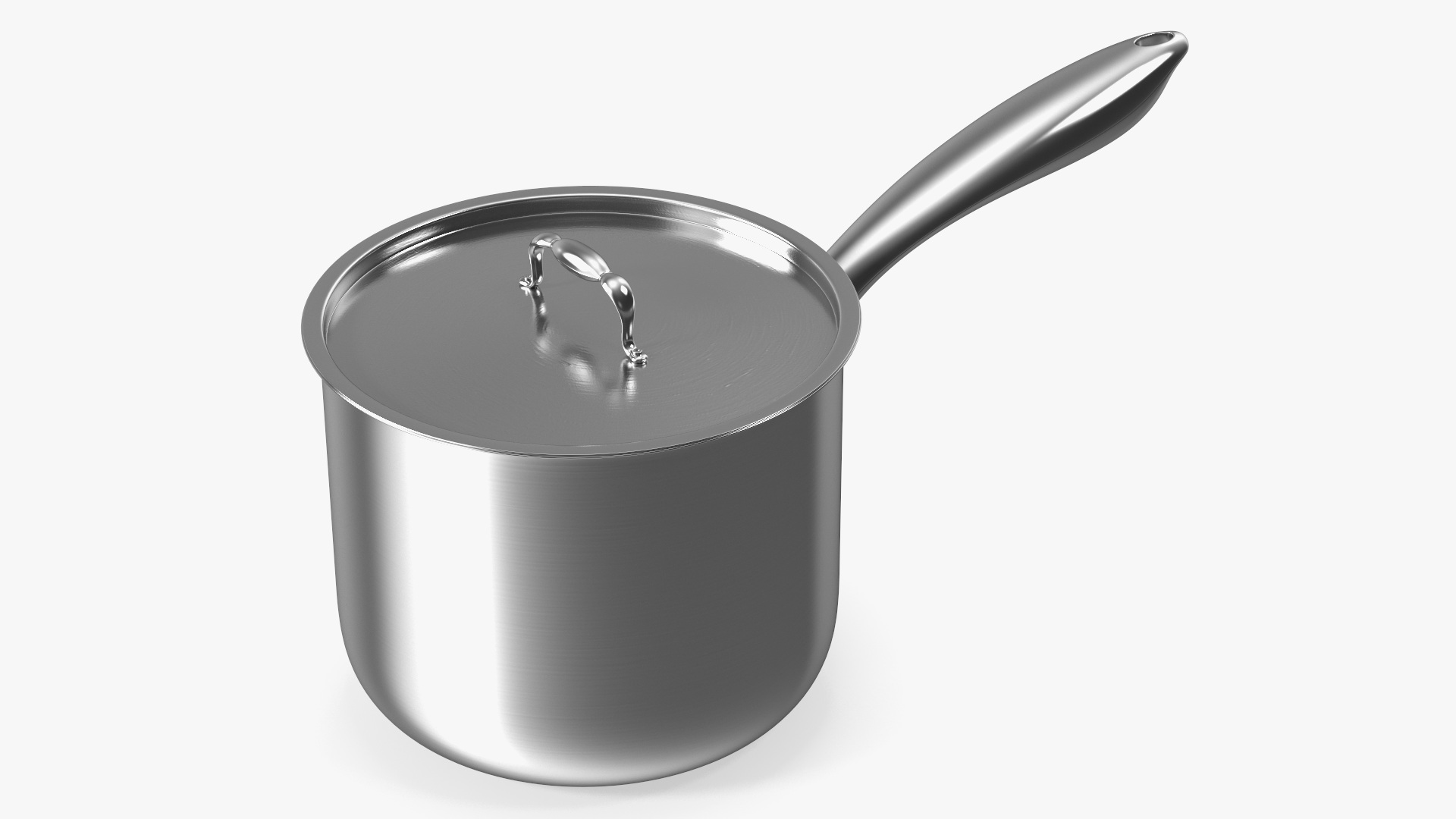 Stainless Steel Saucepan 3D model