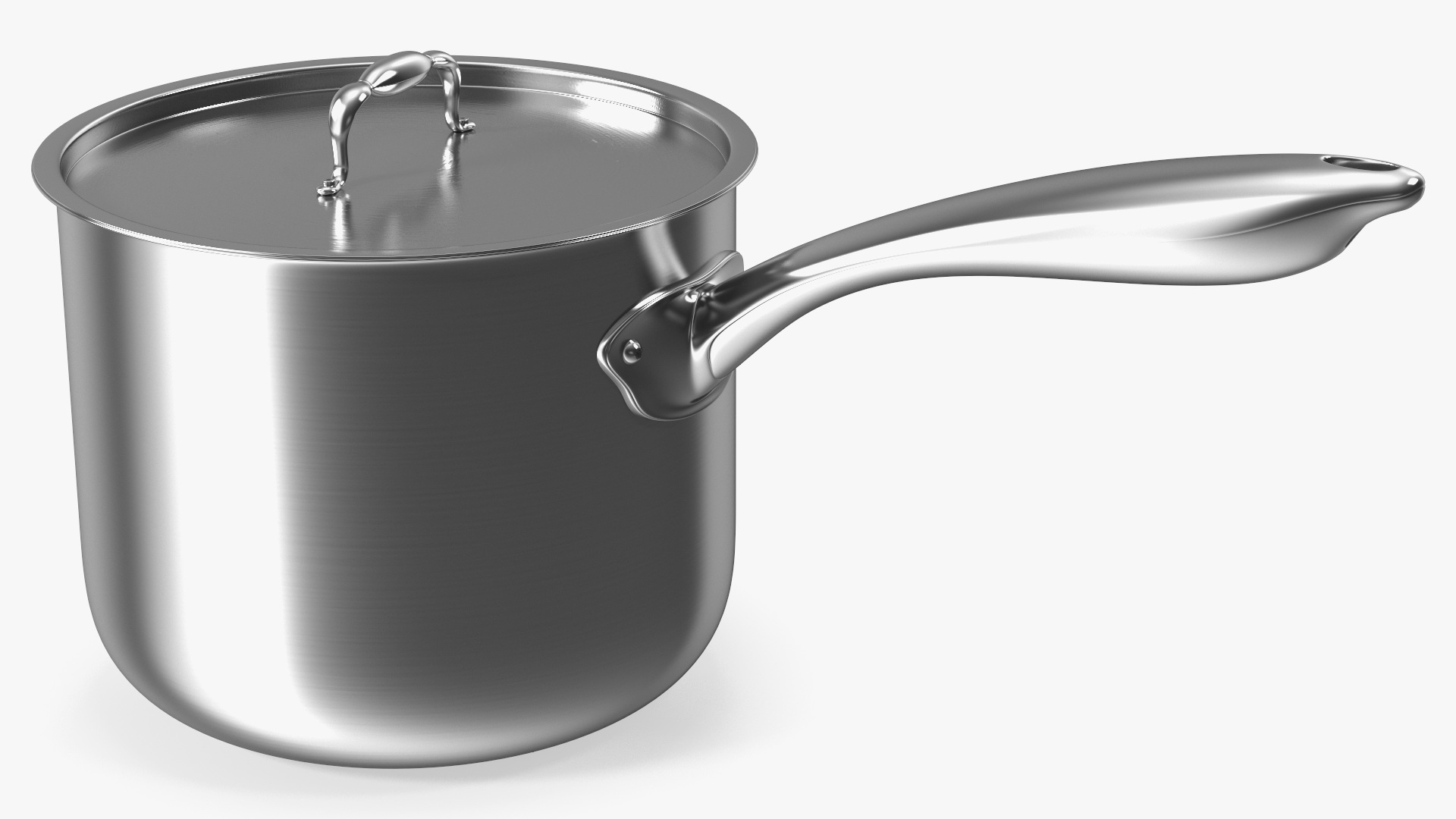 Stainless Steel Saucepan 3D model