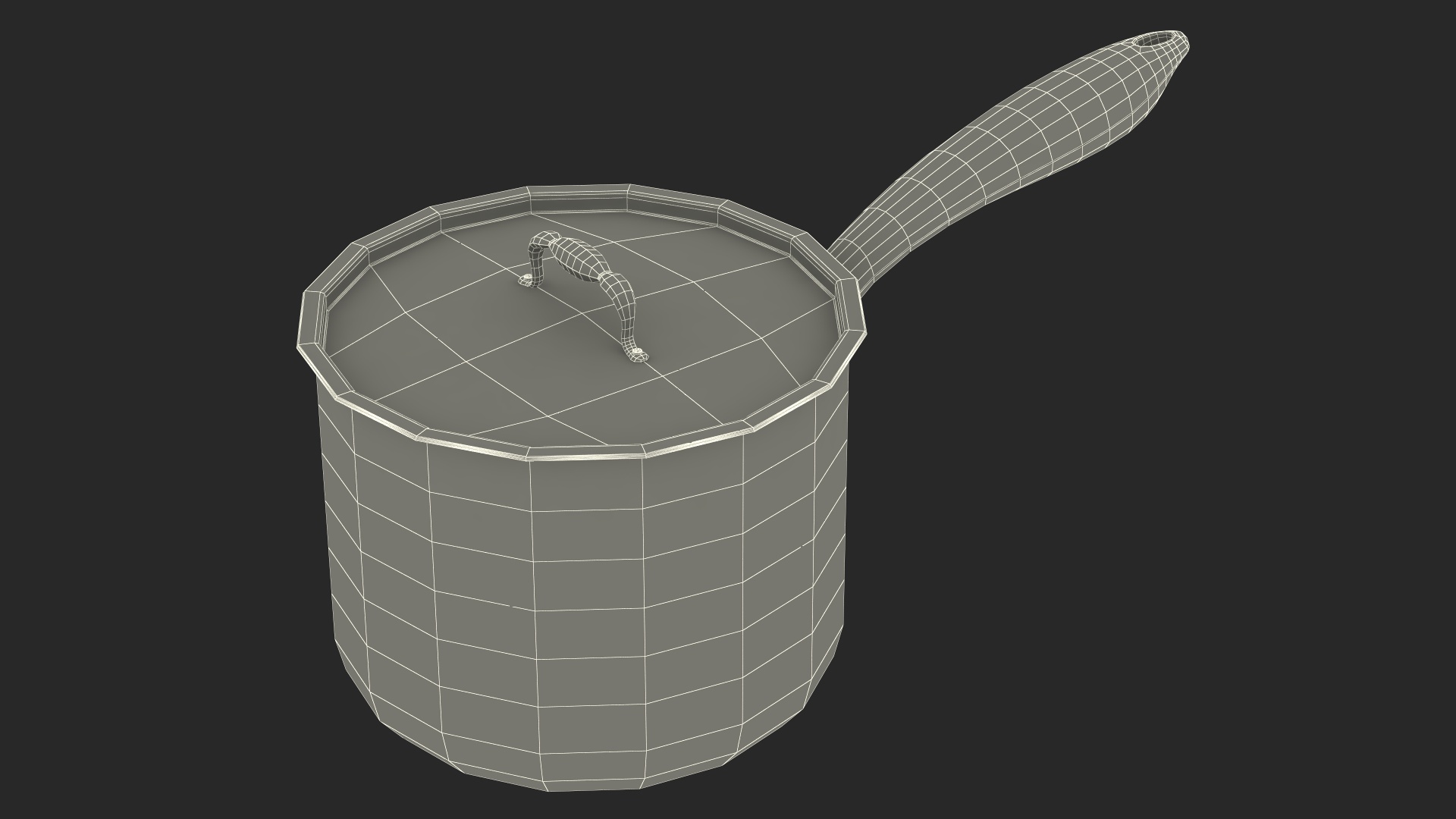 Stainless Steel Saucepan 3D model