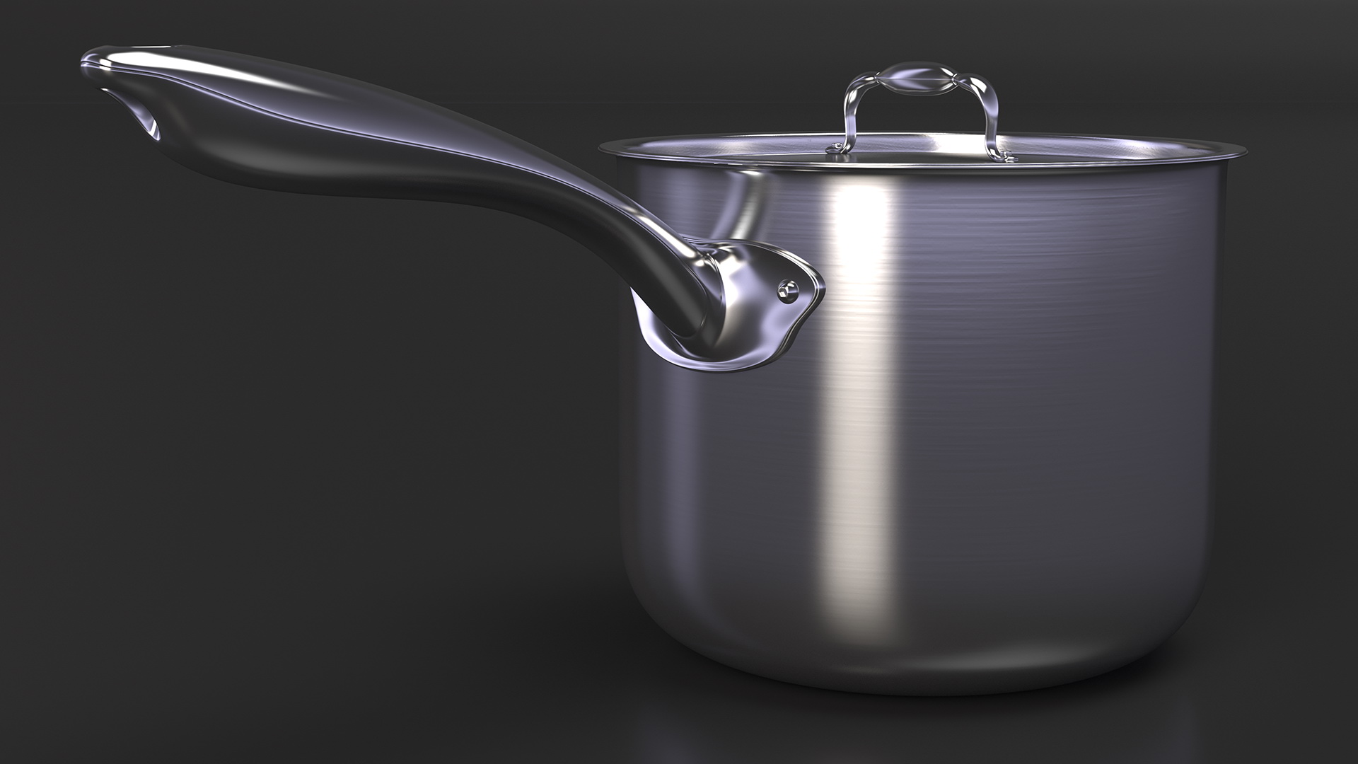 Stainless Steel Saucepan 3D model