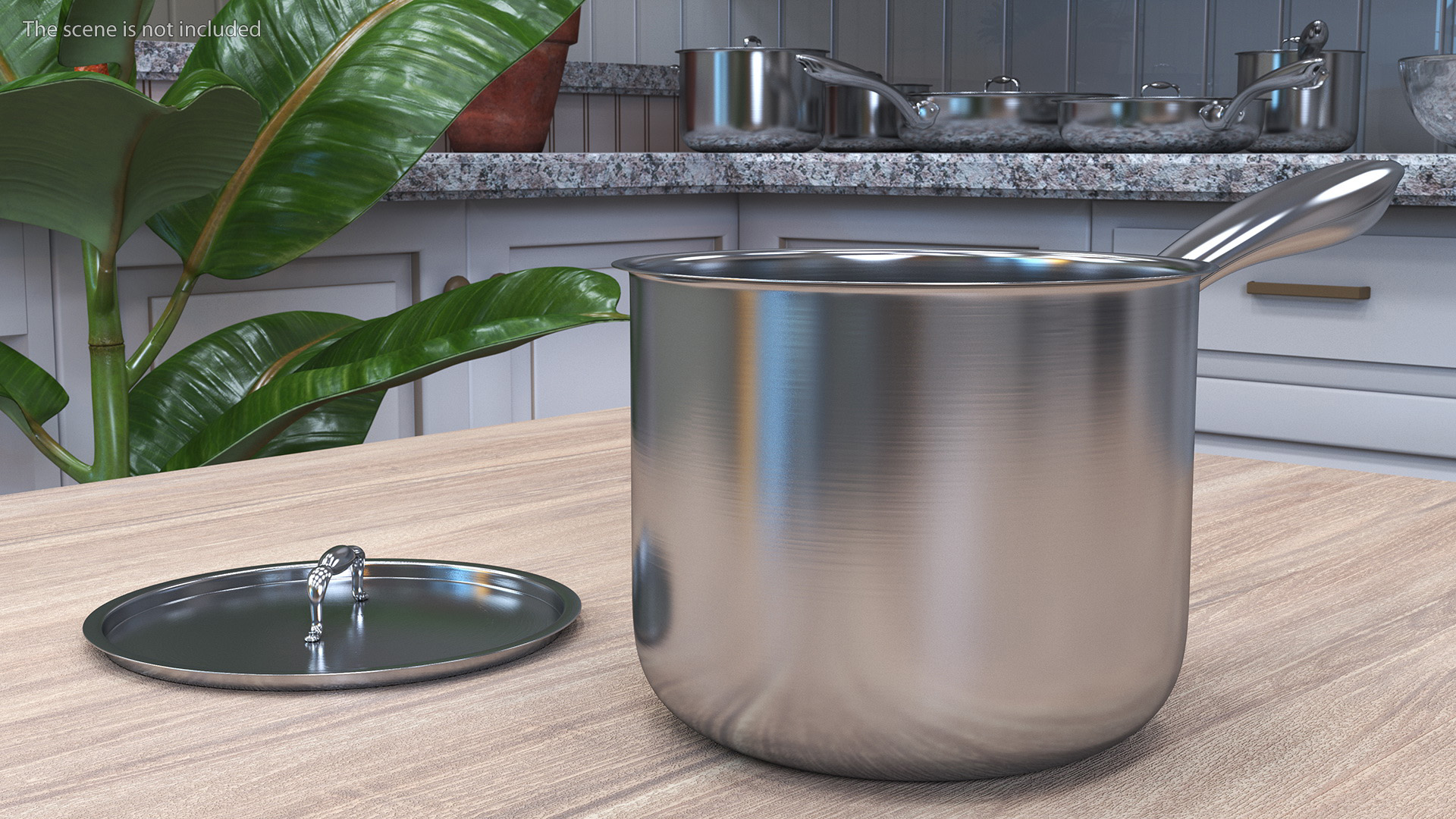 Stainless Steel Saucepan 3D model