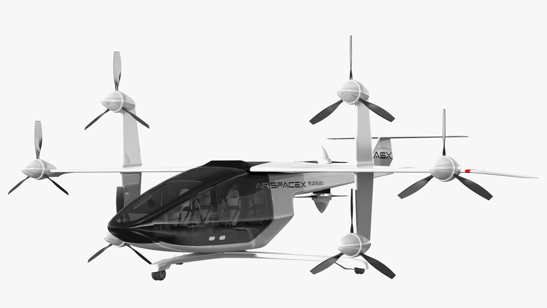 ASX MOBi-One V1 Aircraft 3D model