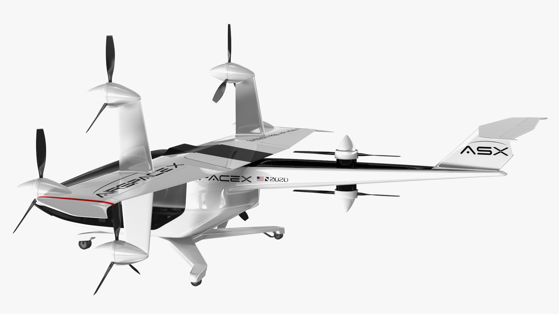 ASX MOBi-One V1 Aircraft 3D model