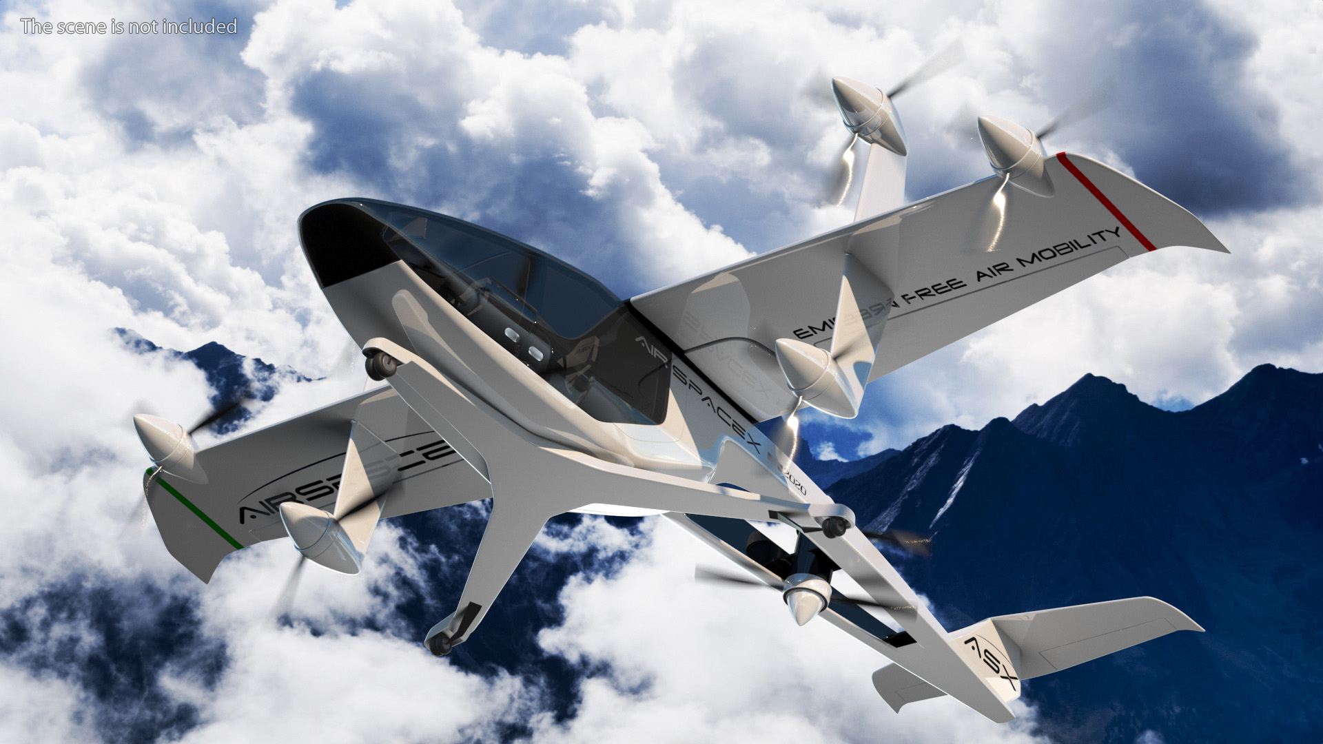 ASX MOBi-One V1 Aircraft 3D model