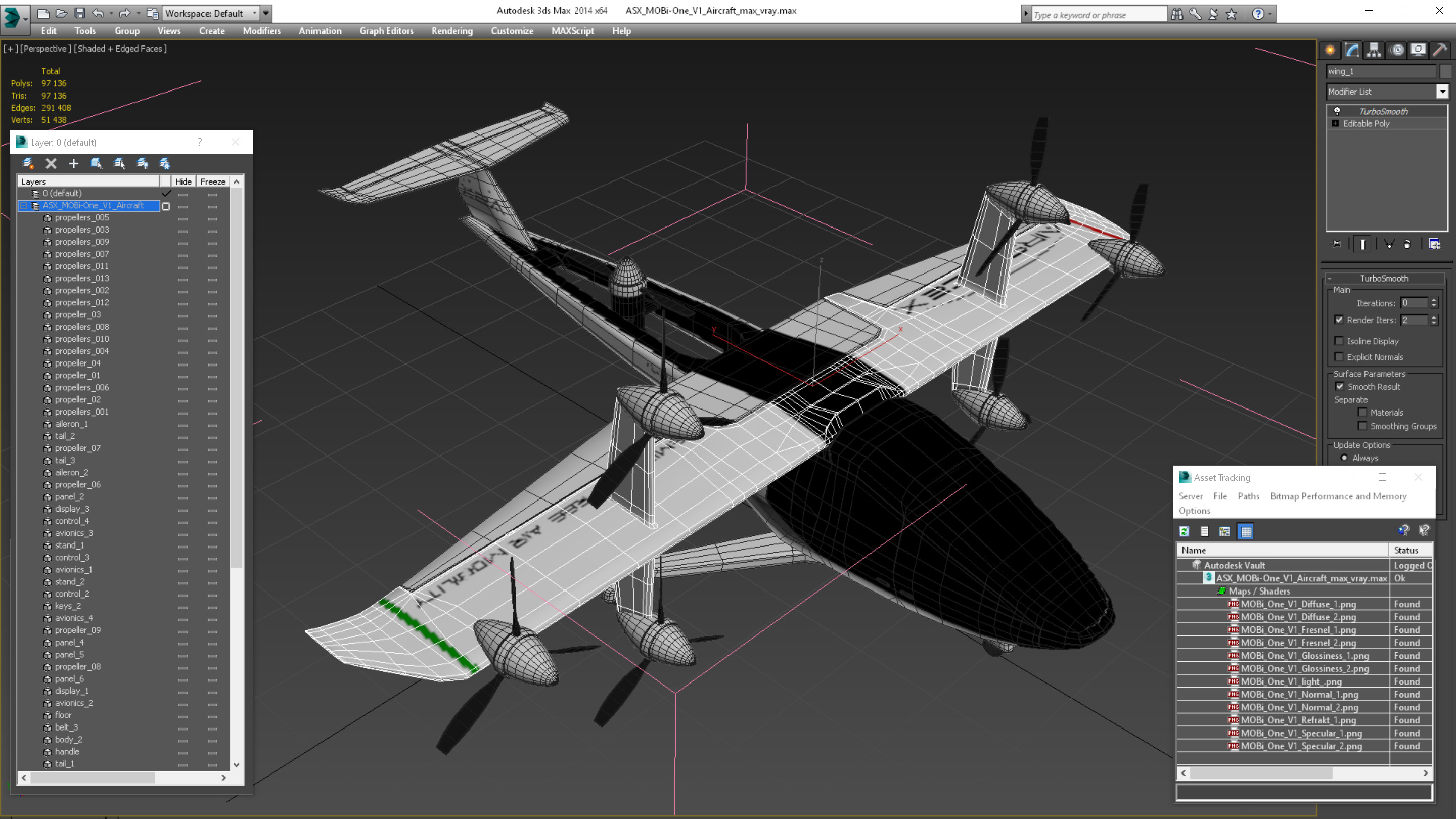 ASX MOBi-One V1 Aircraft 3D model