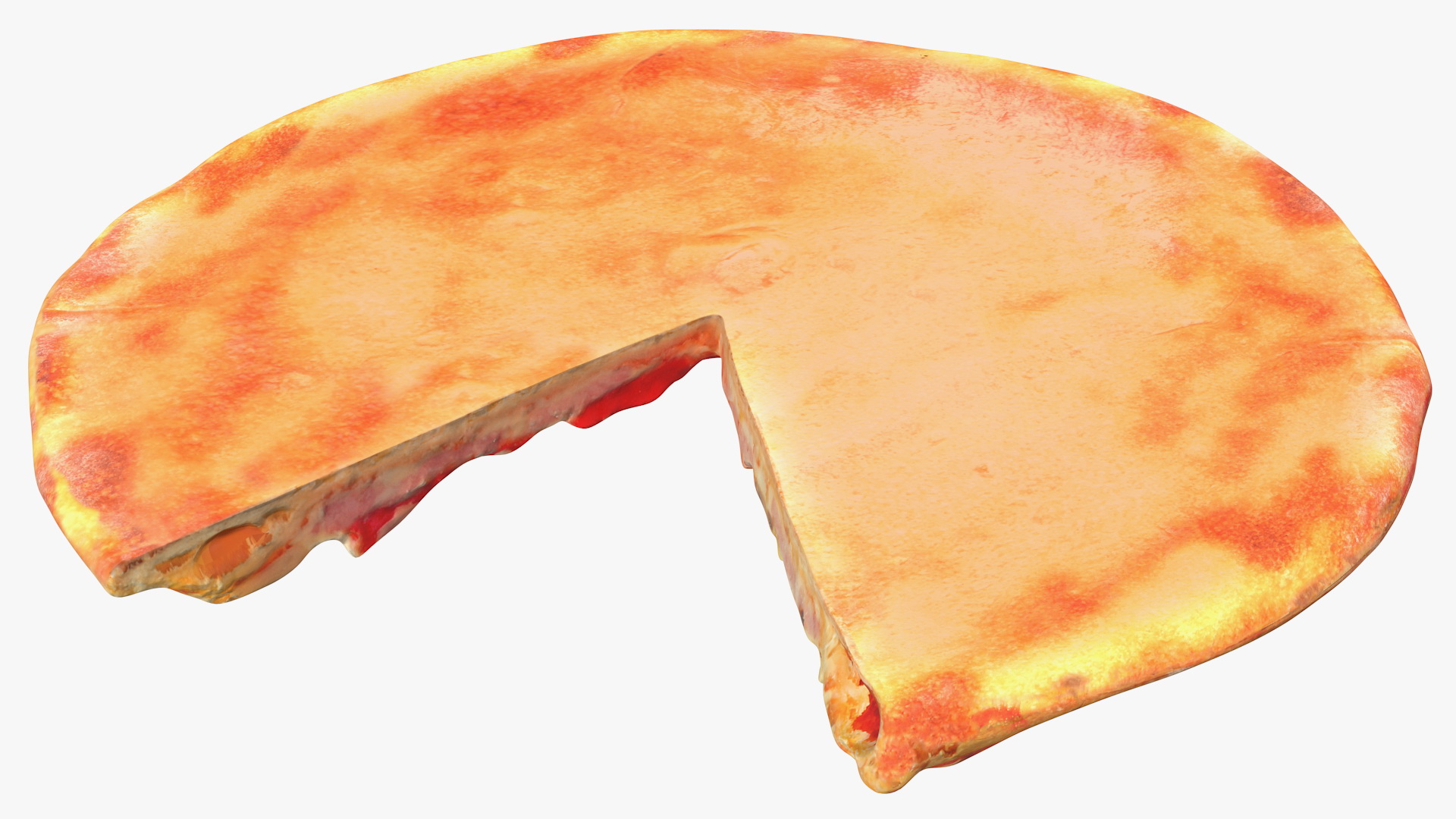 3D Pizza without One Slice model