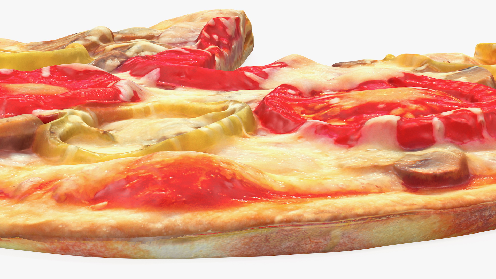 3D Pizza without One Slice model