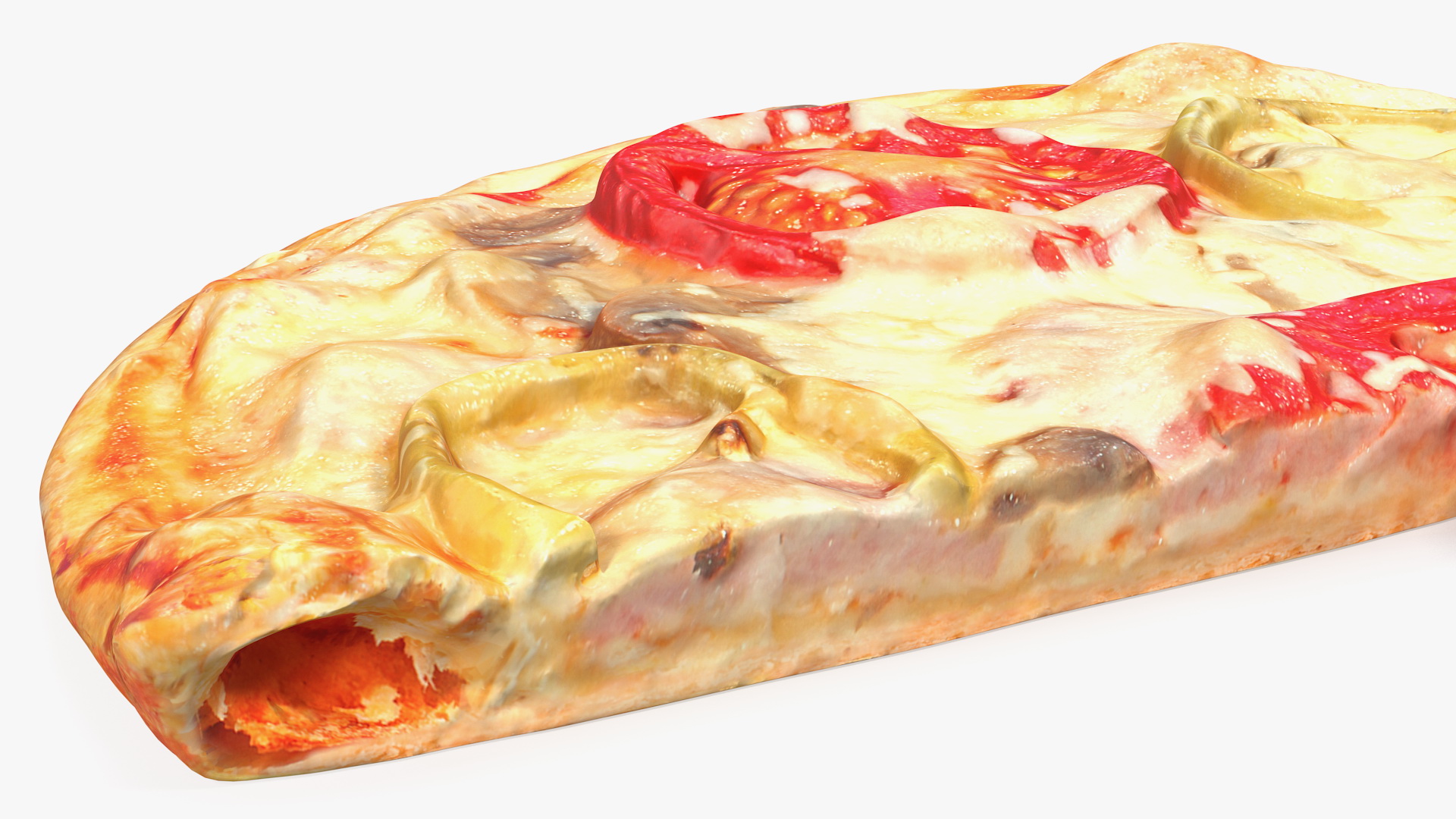 3D Pizza without One Slice model