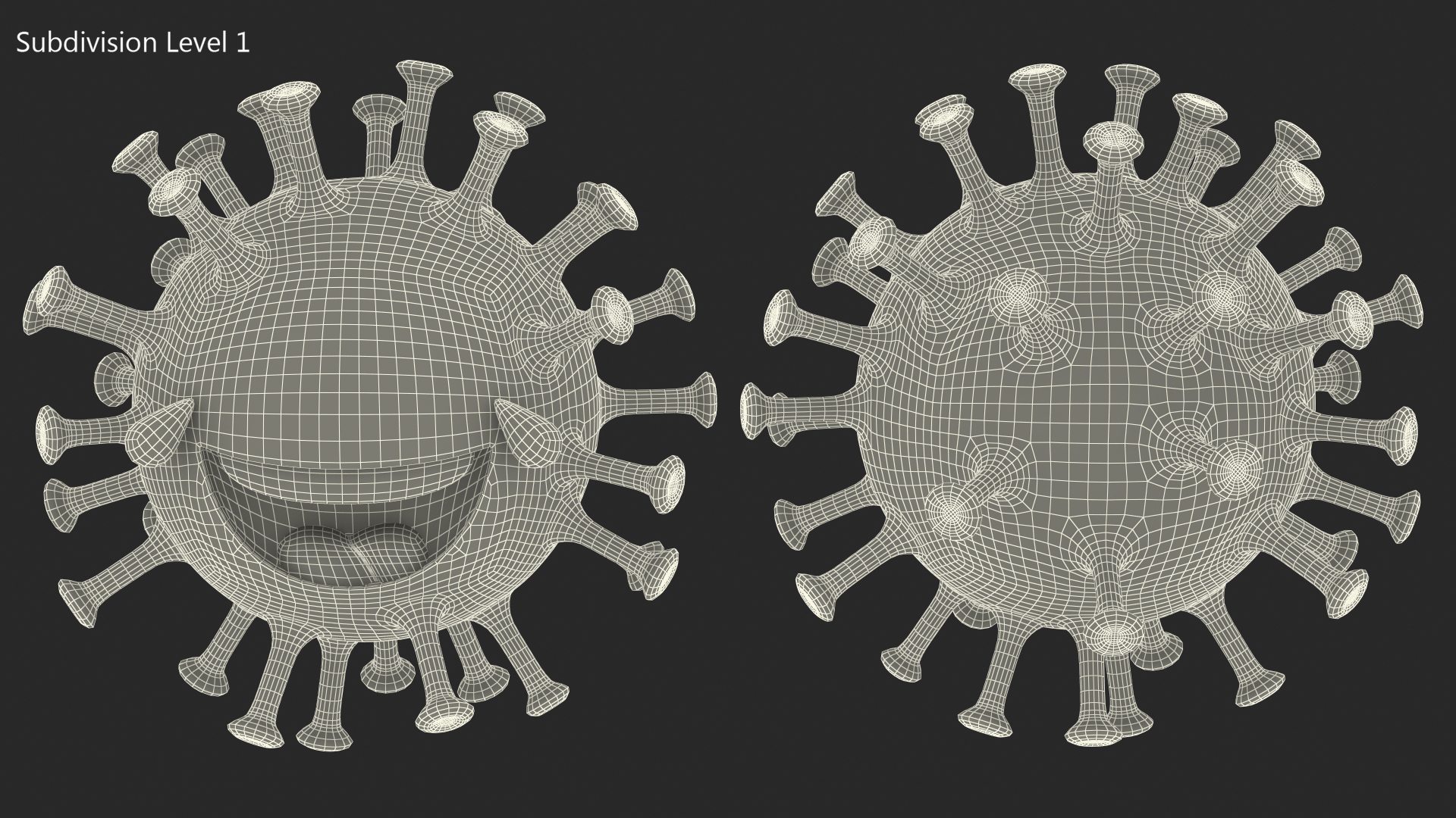 3D model Covid Emoji Laughing