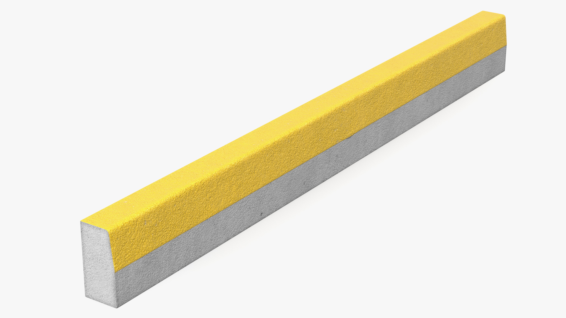 Road Curb 3m Yellow 3D model