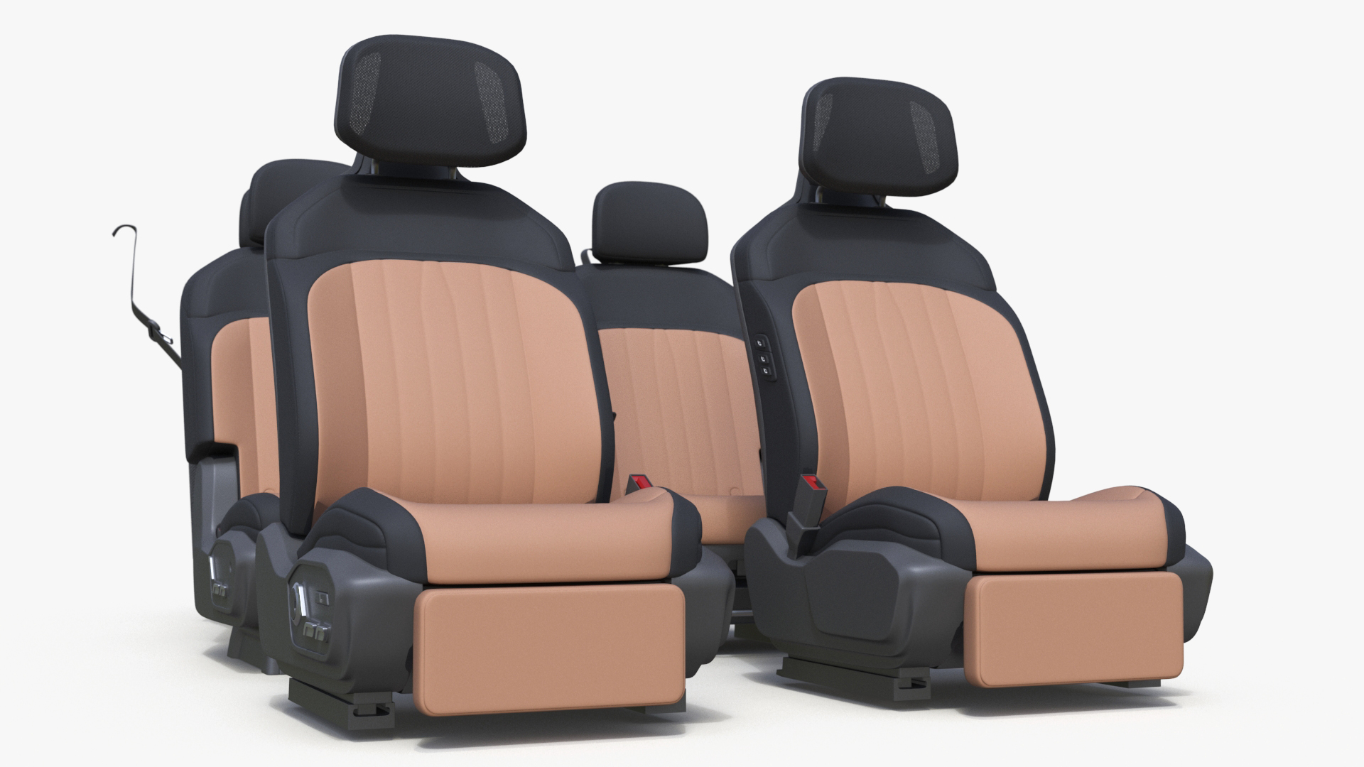 3D Vehicle Seats Row Interior Design model