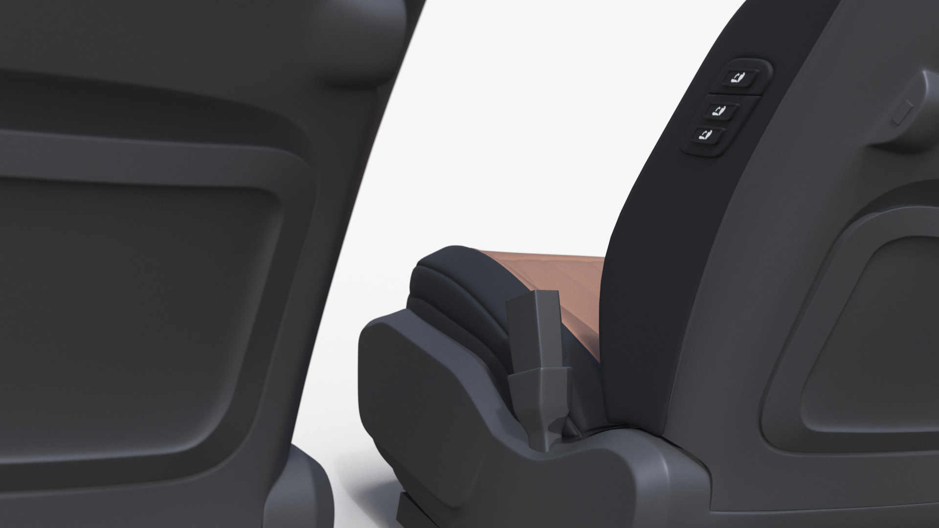 3D Vehicle Seats Row Interior Design model