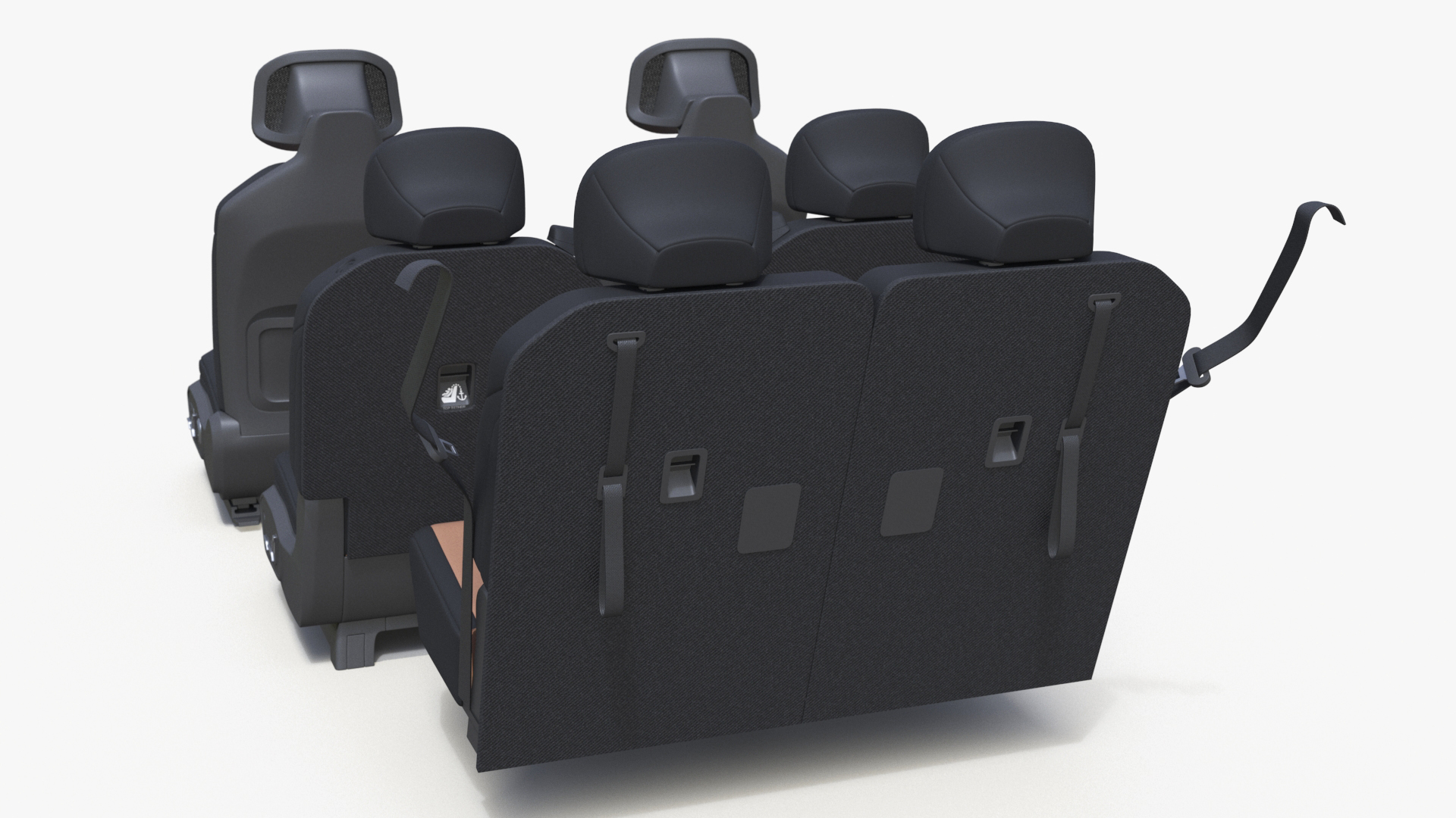 3D Vehicle Seats Row Interior Design model