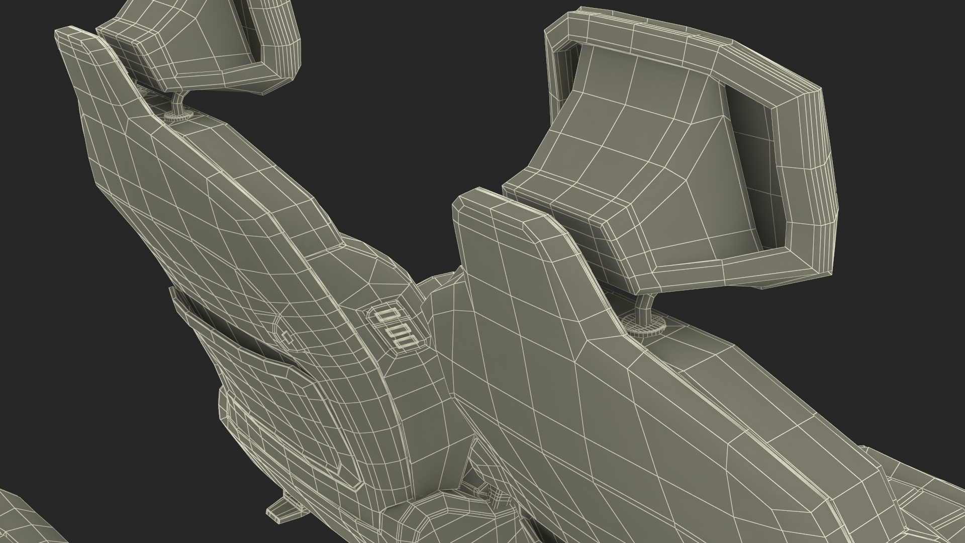 3D Vehicle Seats Row Interior Design model