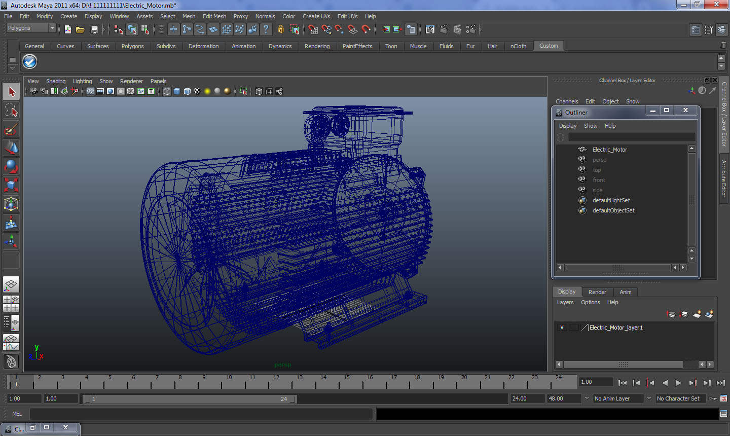 Electric Motor 3D model