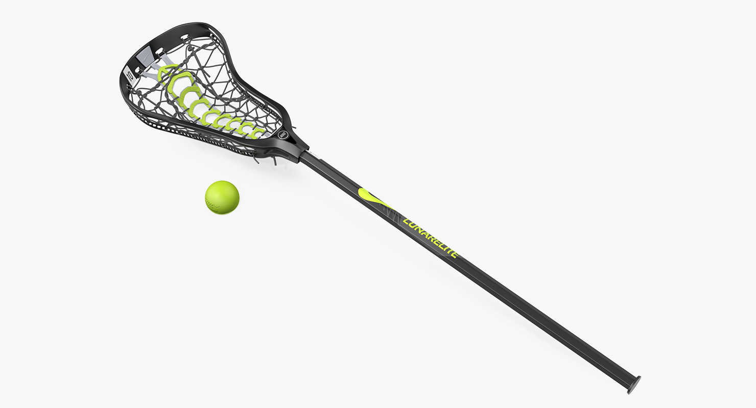 Nike Lunar Elite Womens Lacrosse Stick and Ball 3D