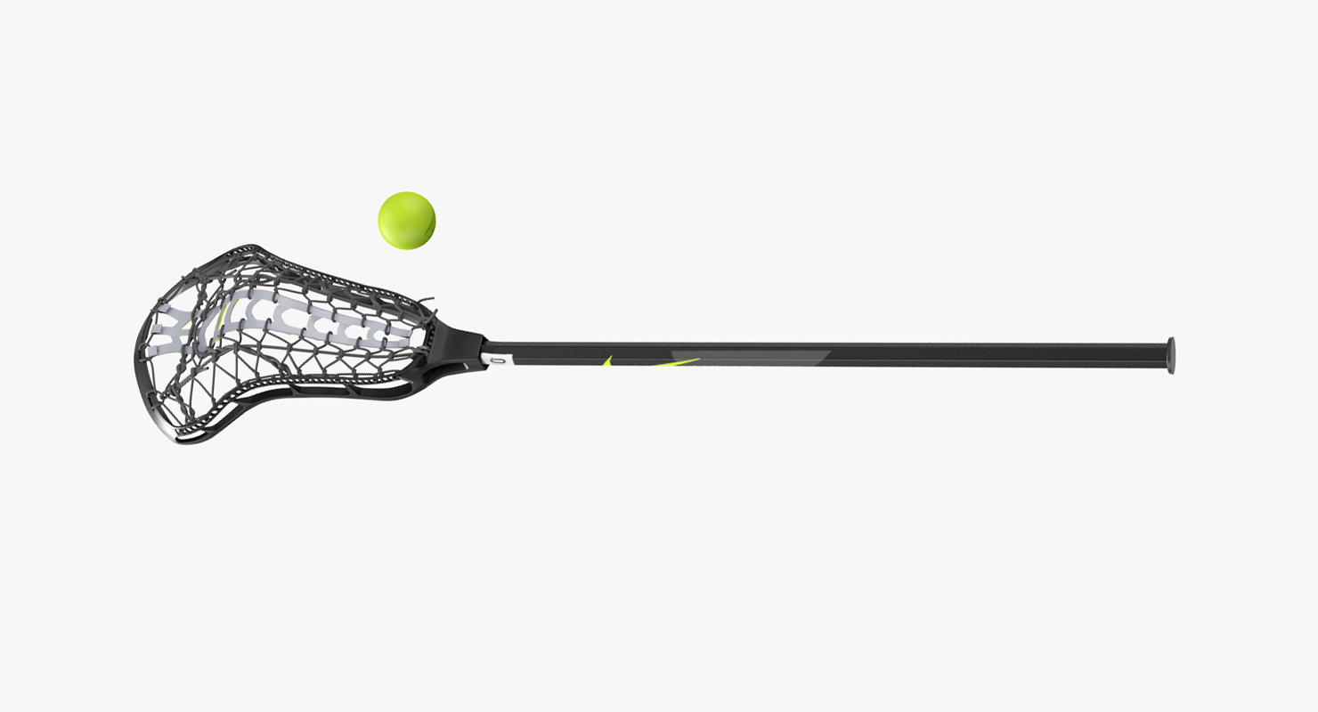 Nike Lunar Elite Womens Lacrosse Stick and Ball 3D