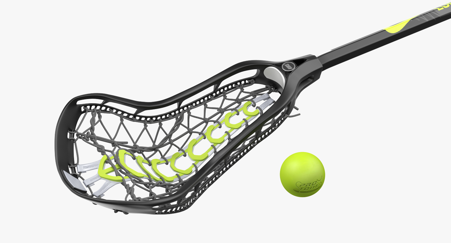 Nike Lunar Elite Womens Lacrosse Stick and Ball 3D