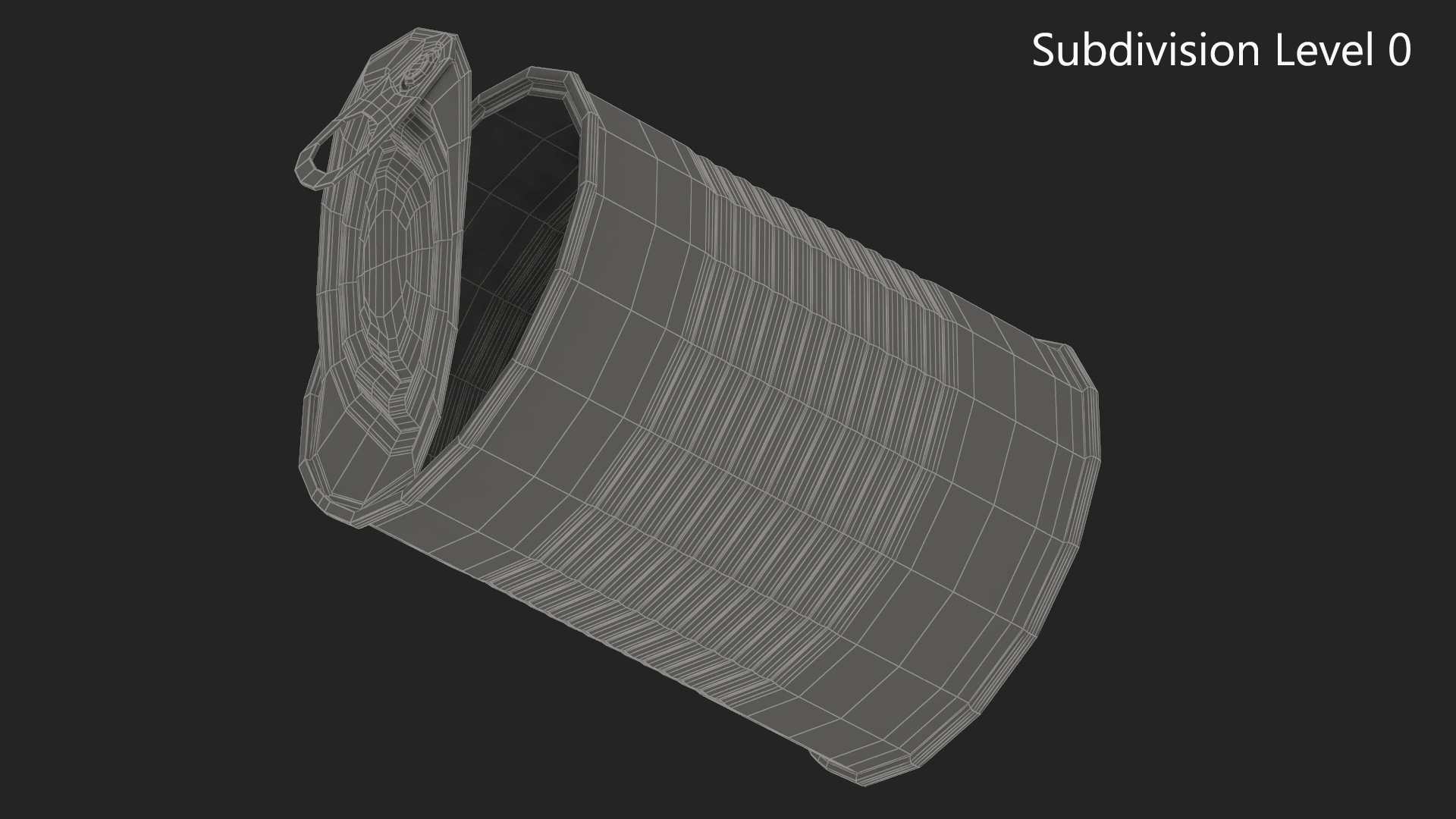 Opened Tin Can 3D model