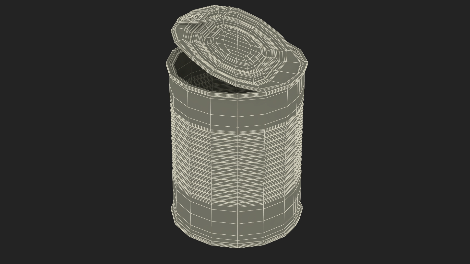 Opened Tin Can 3D model