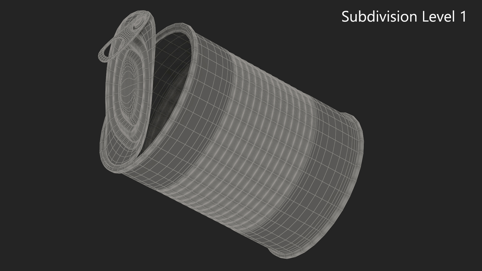 Opened Tin Can 3D model