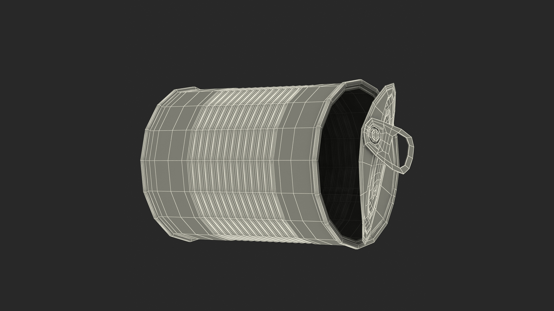 Opened Tin Can 3D model