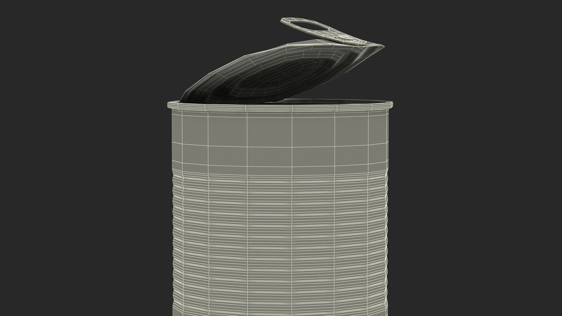 Opened Tin Can 3D model