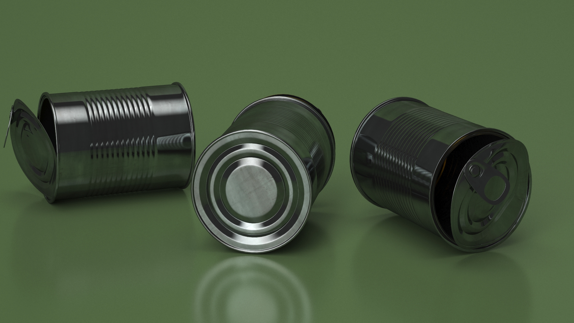 Opened Tin Can 3D model