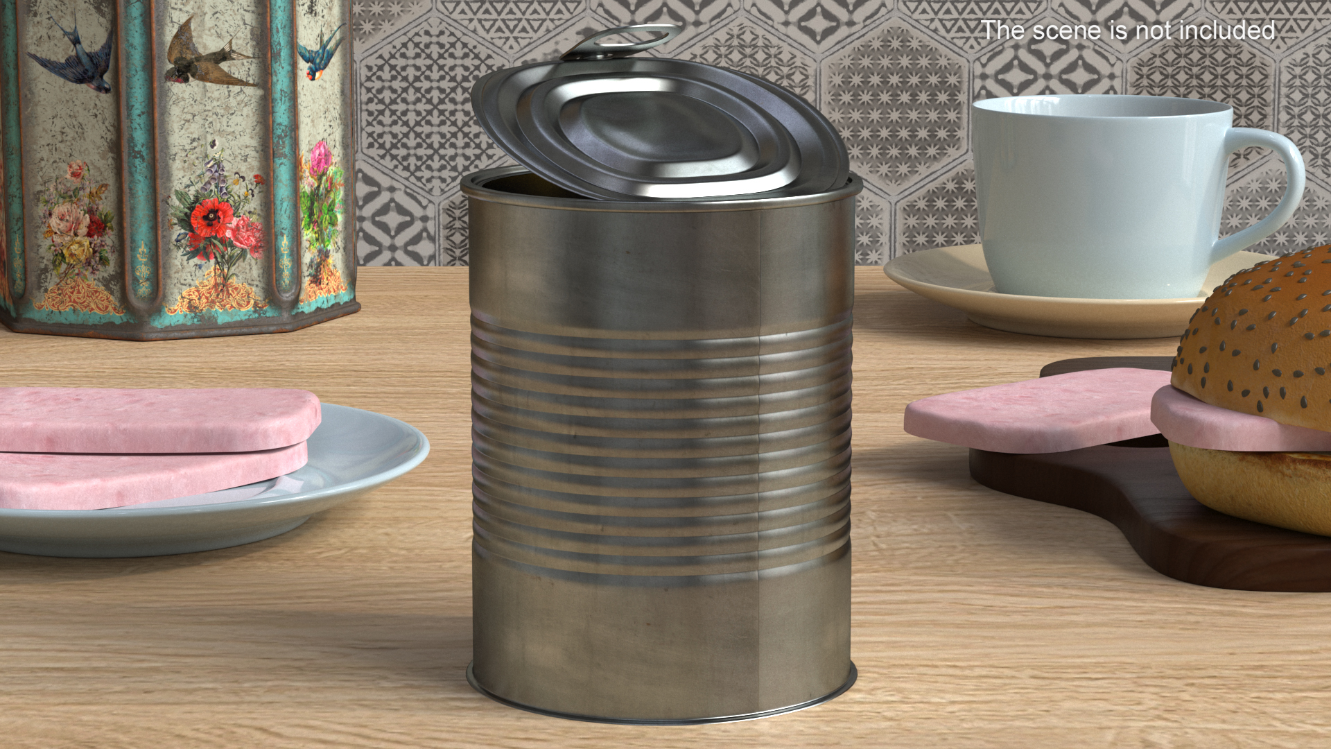 Opened Tin Can 3D model