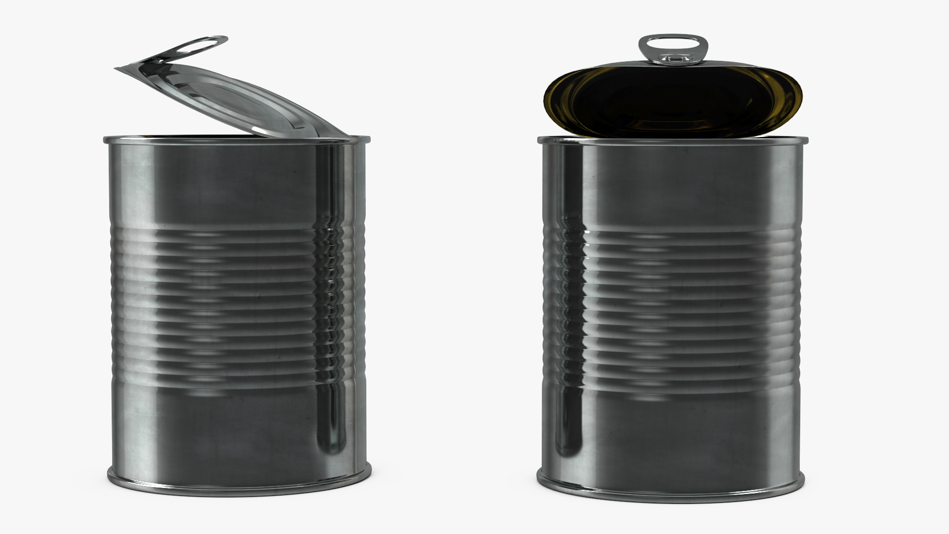 Opened Tin Can 3D model