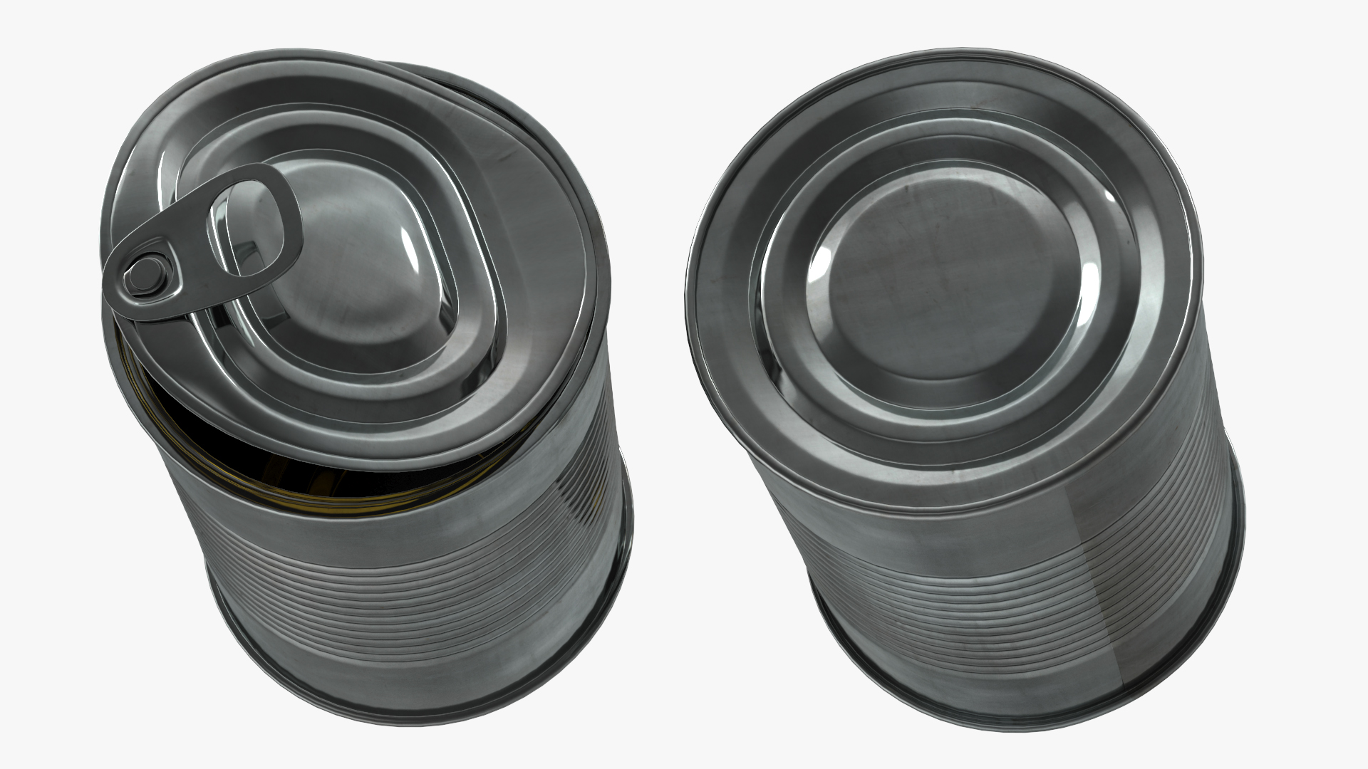 Opened Tin Can 3D model