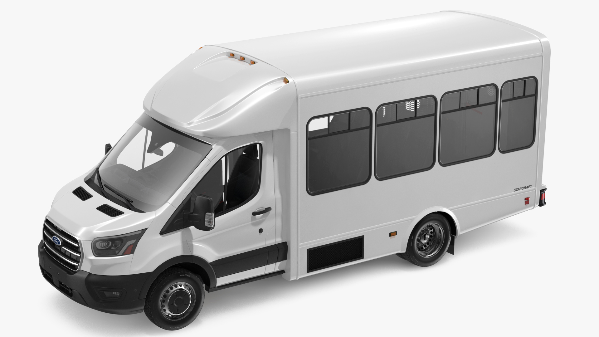 3D Ford Starlite Transit Shuttle Bus model