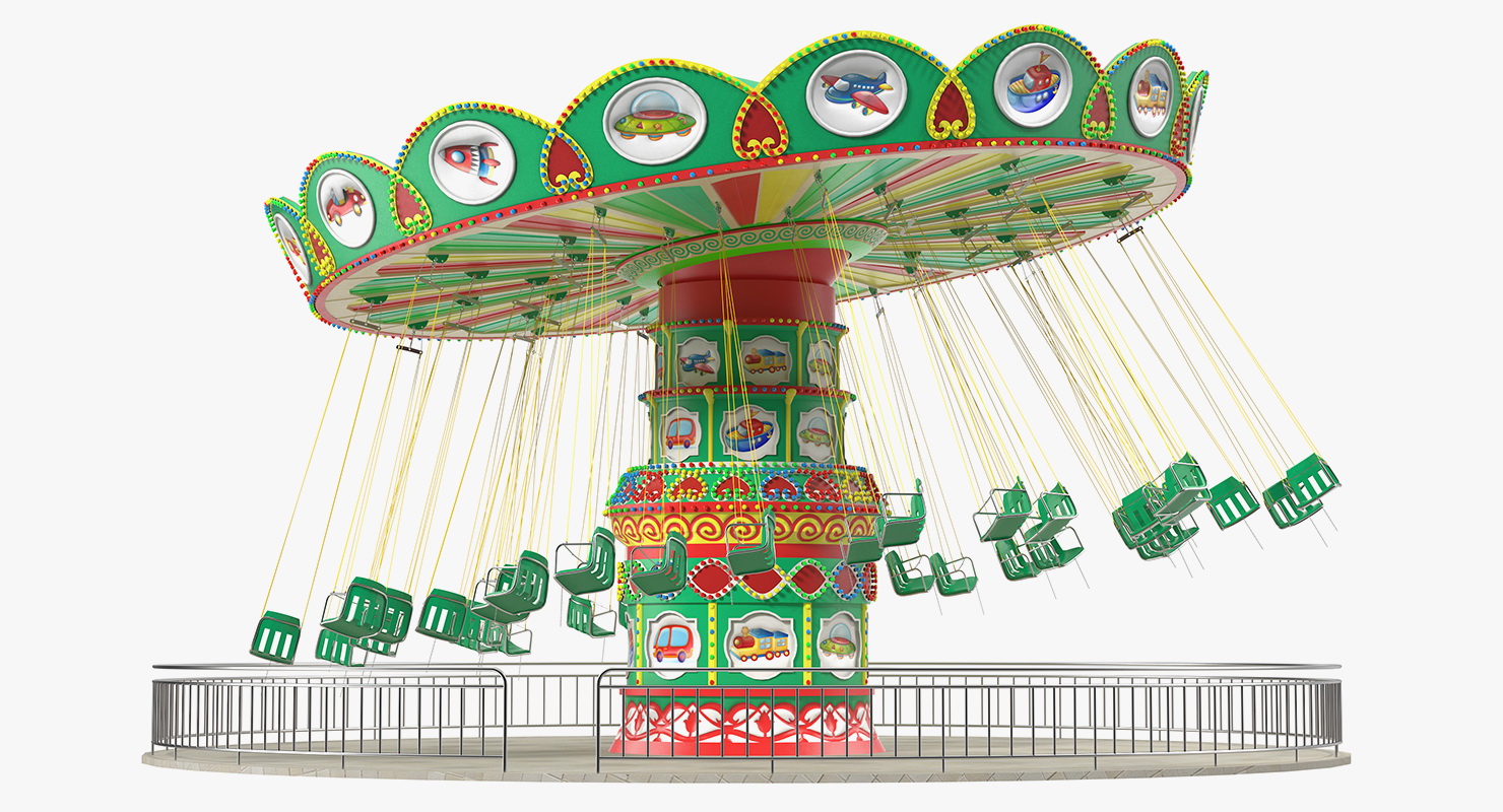 Carnival Swing Ride 3D model