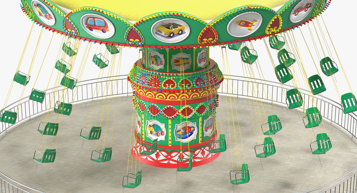 Carnival Swing Ride 3D model