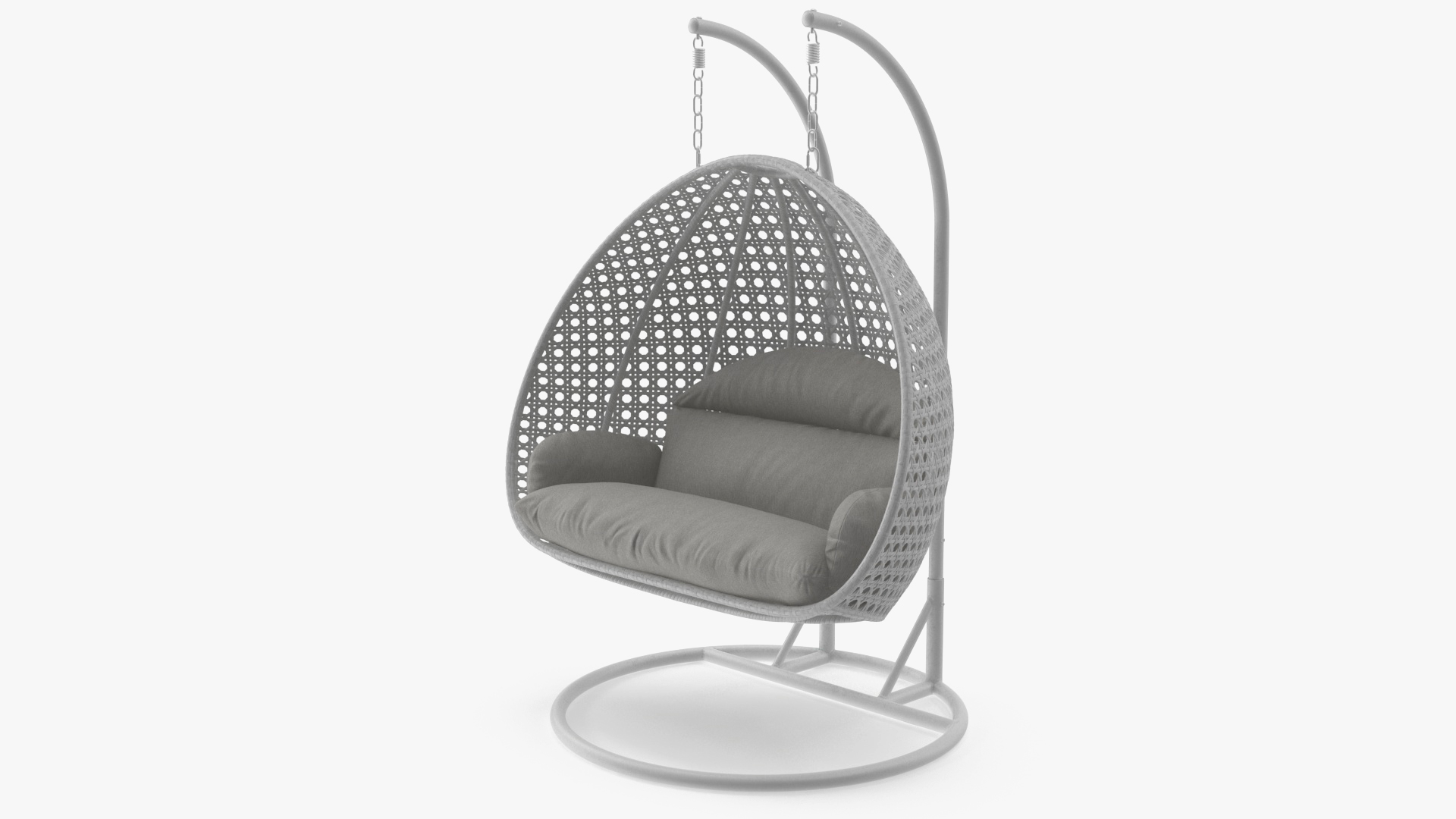 3D model Garden Hanging Egg Chair White