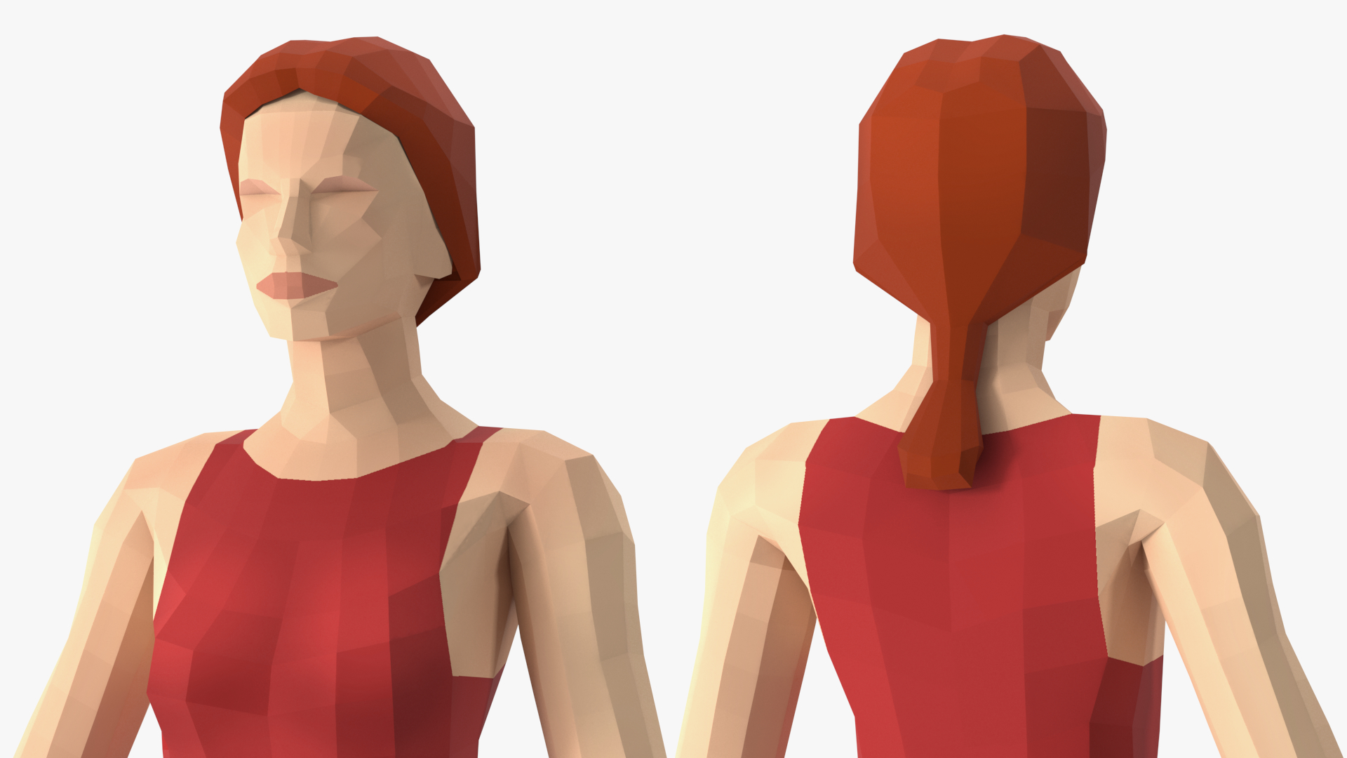 3D Low Poly Lifeguard model