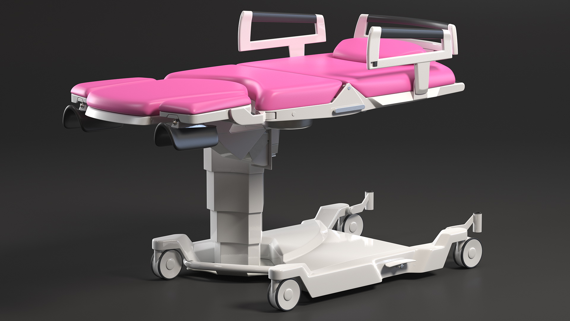 Childbirth Bed AVE 2 Pink Rigged 3D