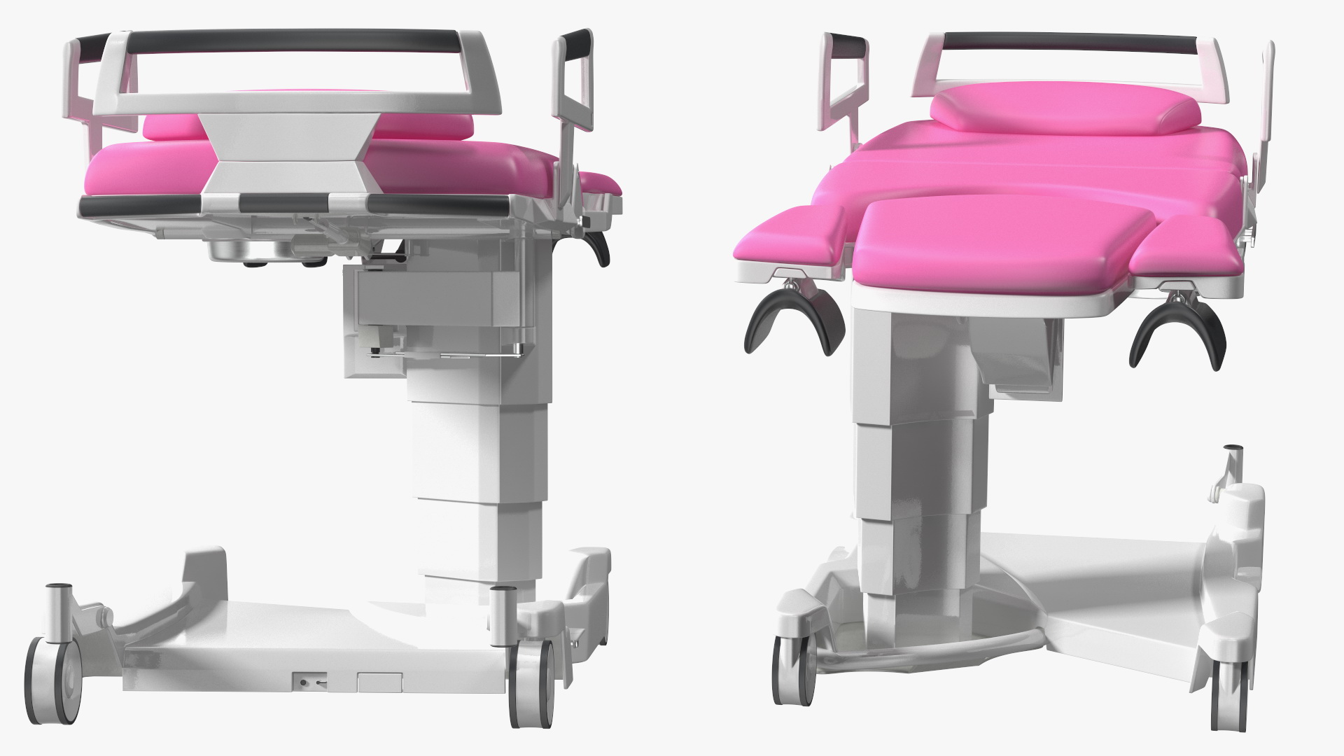 Childbirth Bed AVE 2 Pink Rigged 3D