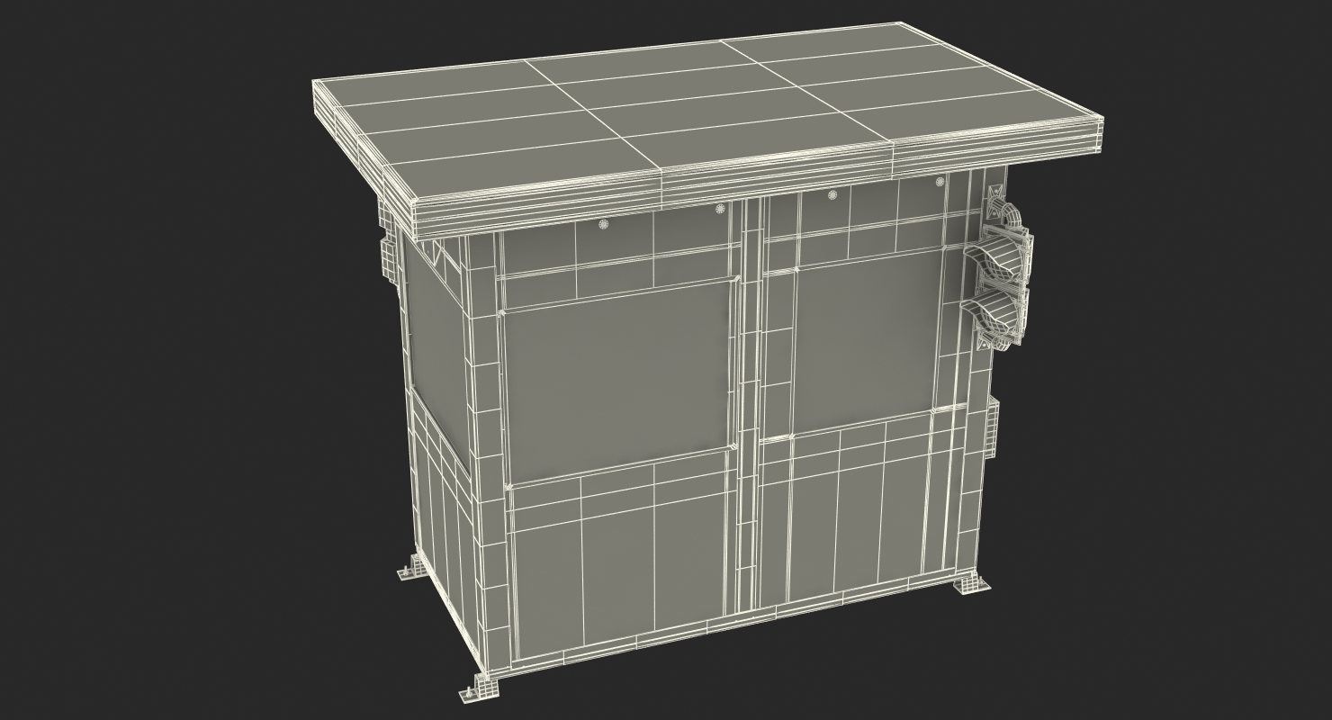 Portable Security Booth Cabin 3D model