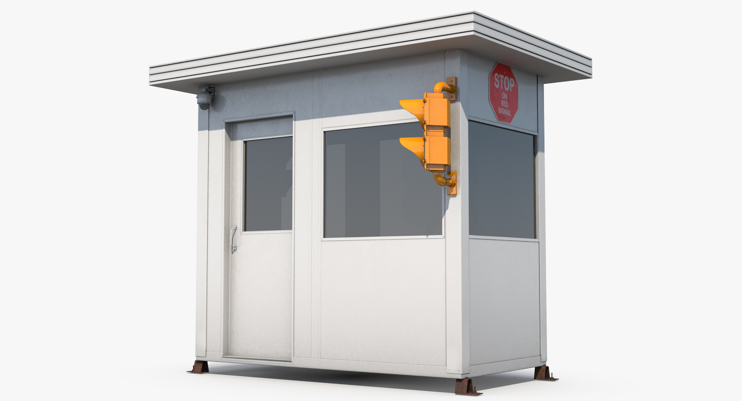 Portable Security Booth Cabin 3D model