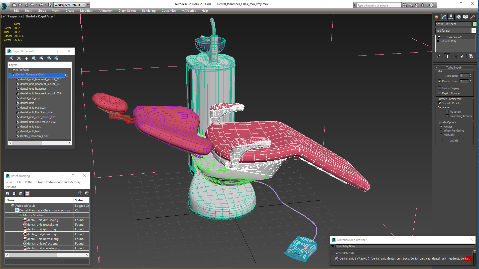 3D Dental Planmeca Chair